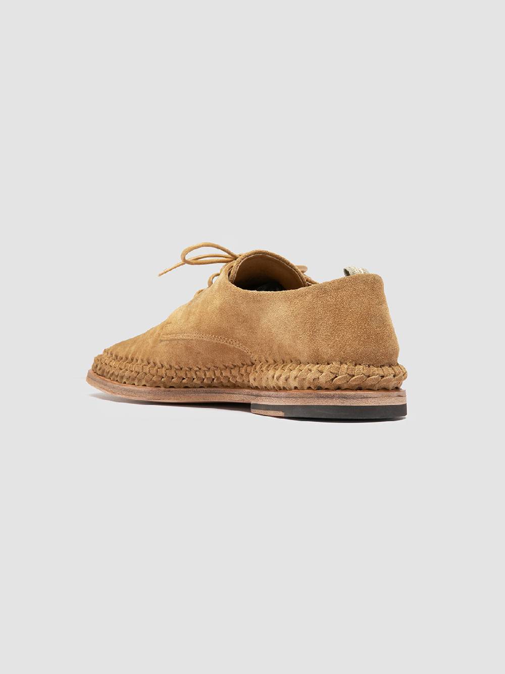 Officine Creative MILES 001 Brown suede derby shoes Moda