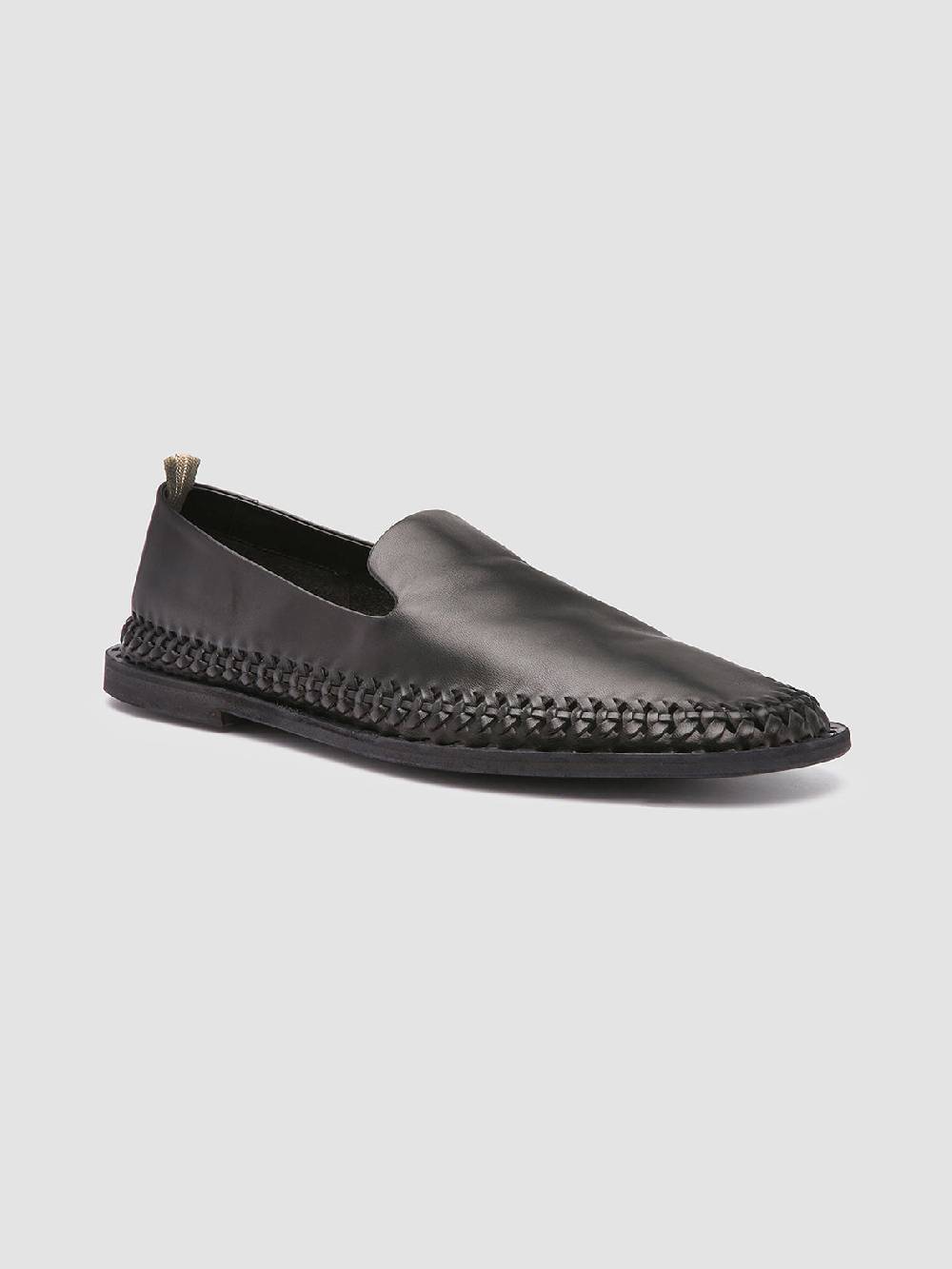 Officine Creative MILES 002 Mocassini in Nappa Nera Italy