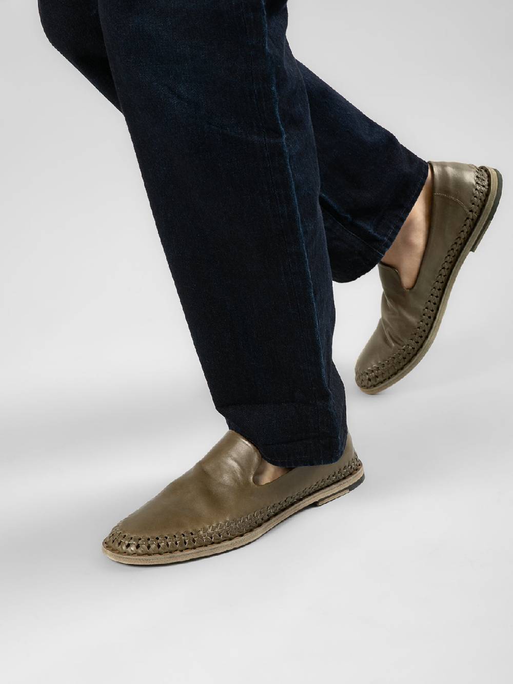 Officine Creative MILES 002 Mocassini in Nappa Nera Italy