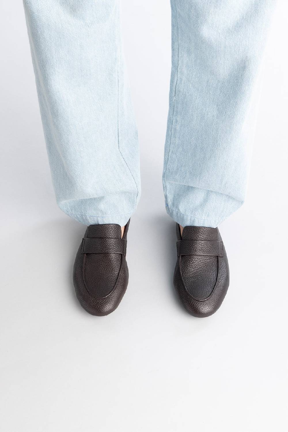 Officine Creative C-SIDE 001 Mocassini in Pelle Scamosciata Grigia 2025