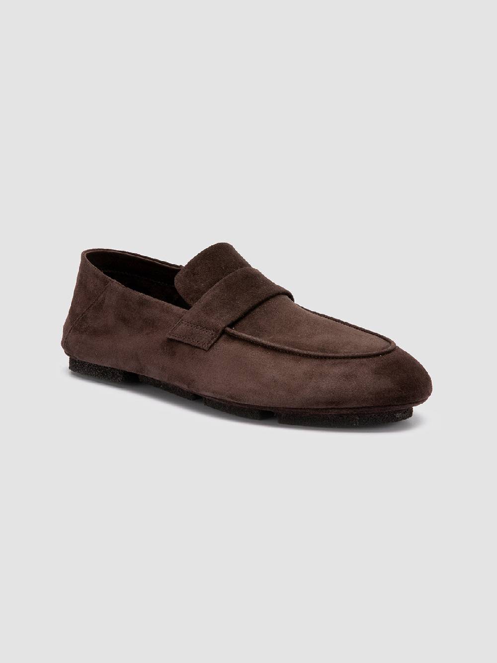 Officine Creative C-SIDE 001 Mocassini in Pelle Scamosciata Marrone Qualità