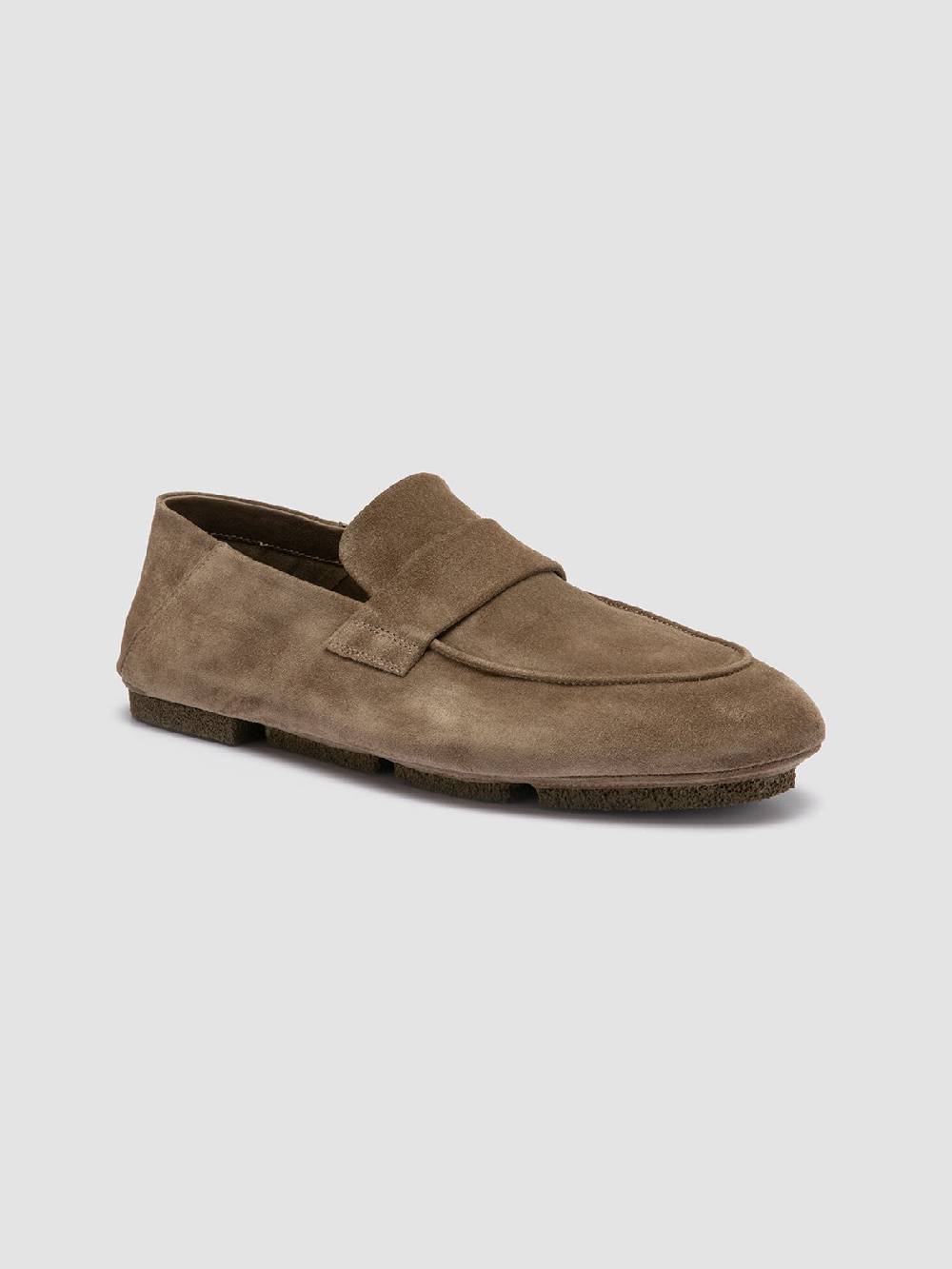 Officine Creative C-SIDE 001 Mocassini in Pelle Scamosciata Tortora Negozio