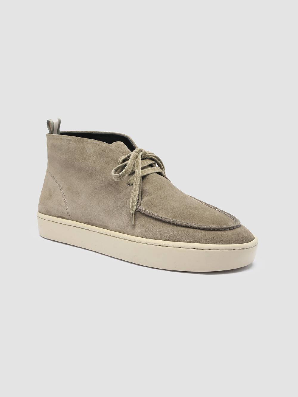 Officine Creative BUG 002 Stivali Chukka in Pelle Scamosciata Verde Negozi Online