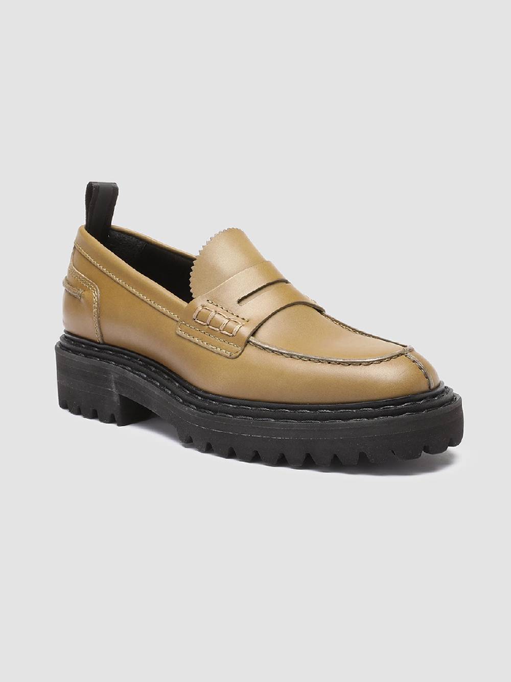 Officine Creative PROVENCE 023 Mocassini in Pelle Verde Fino Al -60%