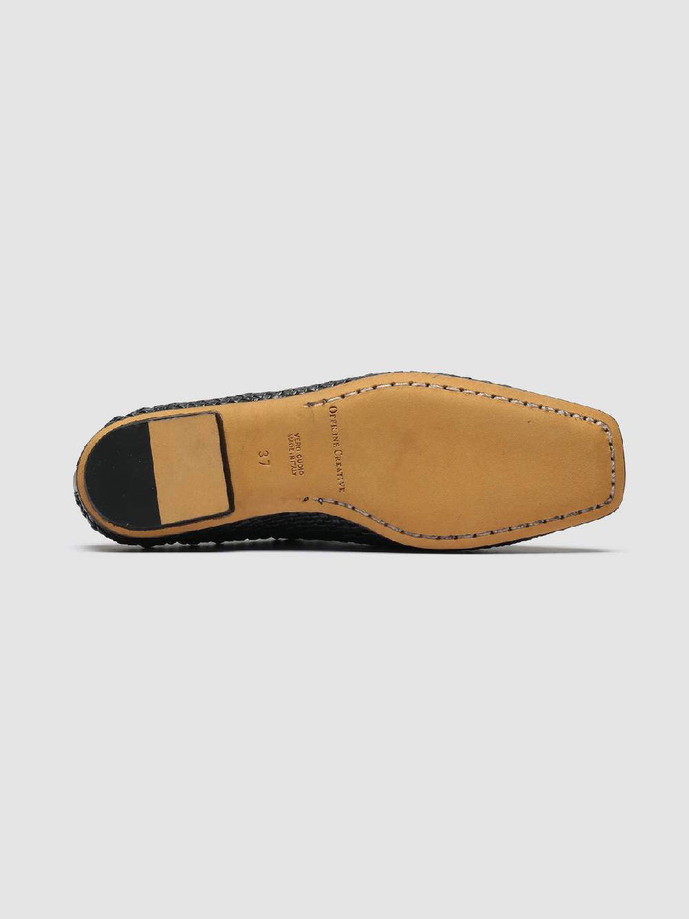 Officine Creative FLOW 001 Sabot in Pelle Nera Prezzo Ridotto