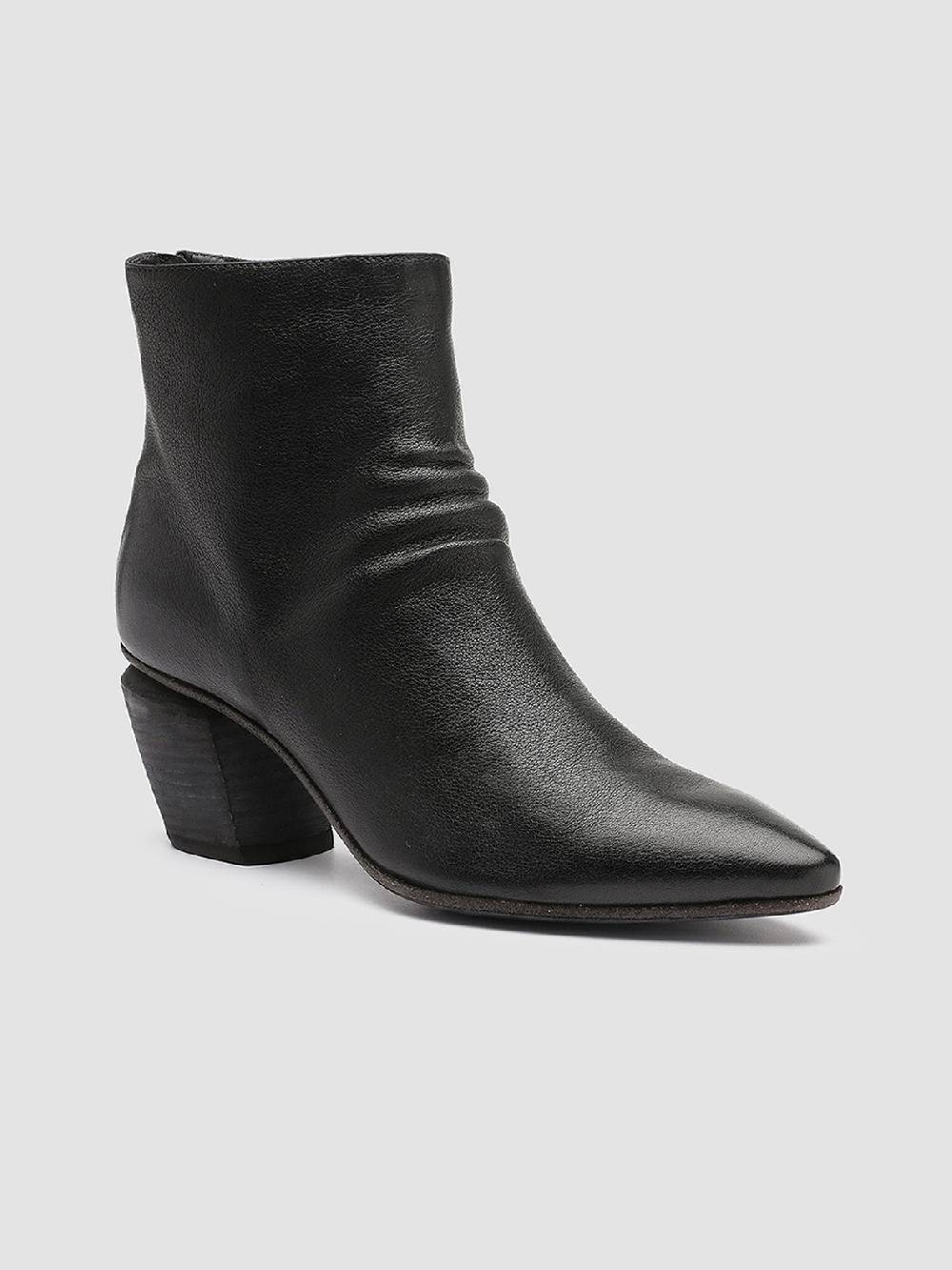 Officine Creative SEVERINE 008 Stivaletti in Pelle Nera con Zip Novità