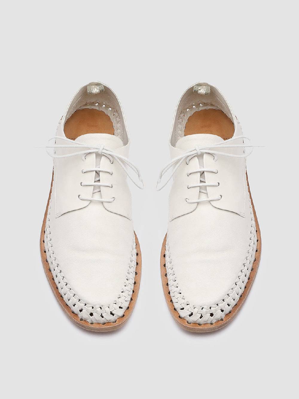 Officine Creative MABELLE 001 Derby in Nappa Bianca Offerta natalizia