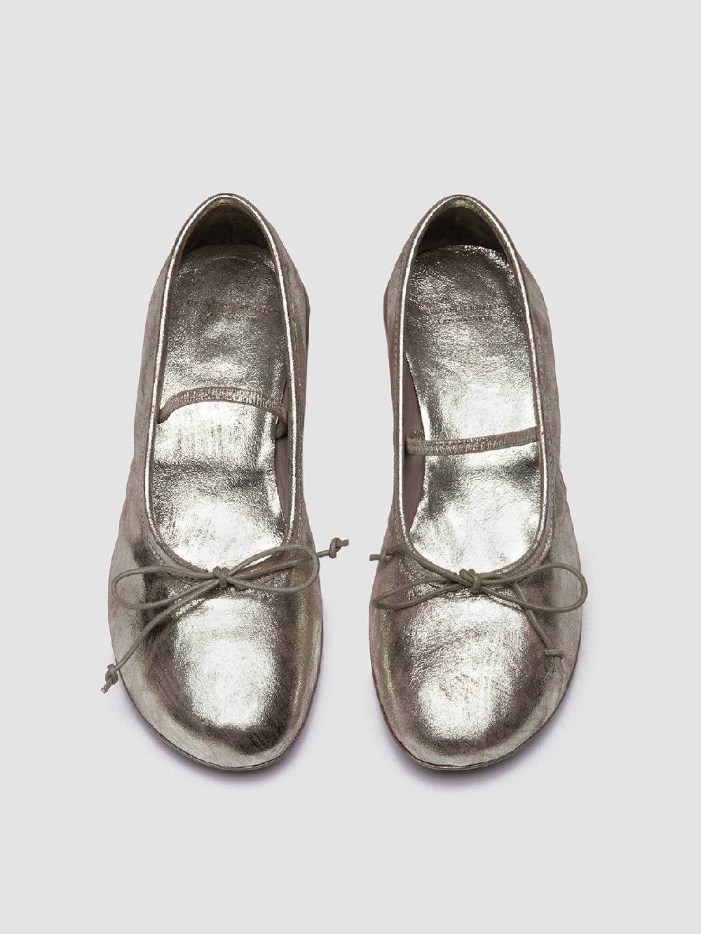 Officine Creative FLORE 001 Ballerine in Pelle Metallizzata Economico