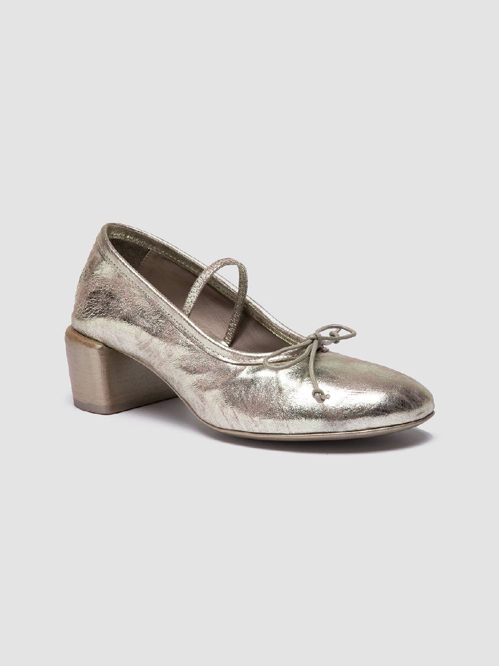Officine Creative FLORE 001 Ballerine in Pelle Metallizzata Economico