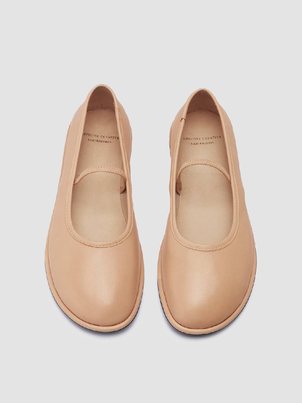 Officine Creative FONTAYNE 002 Ballerine in Pelle Marrone In Vendita