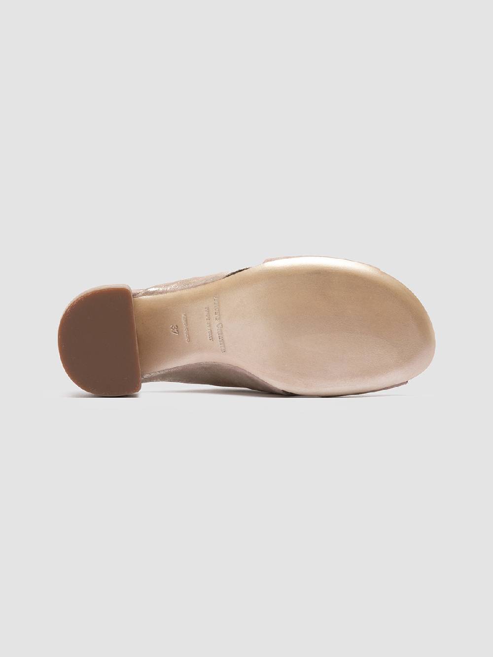 Officine Creative HADRY 007 Sandali Slide in Pelle Tortora Offerte