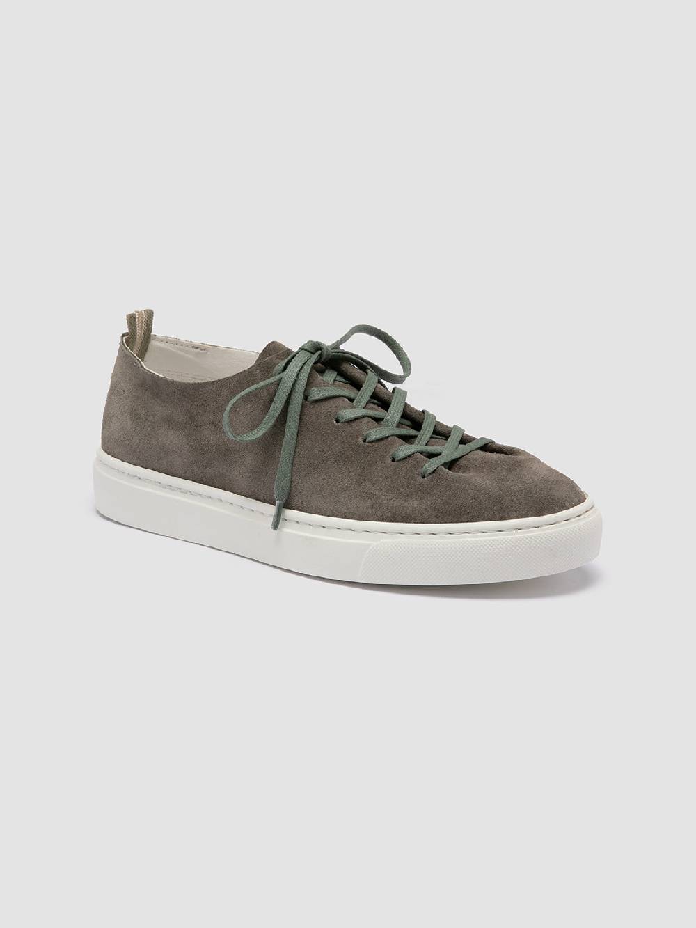 Officine Creative LEGGERA 100 Sneakers Basse in Pelle Scamosciata Verde I Più Venduti