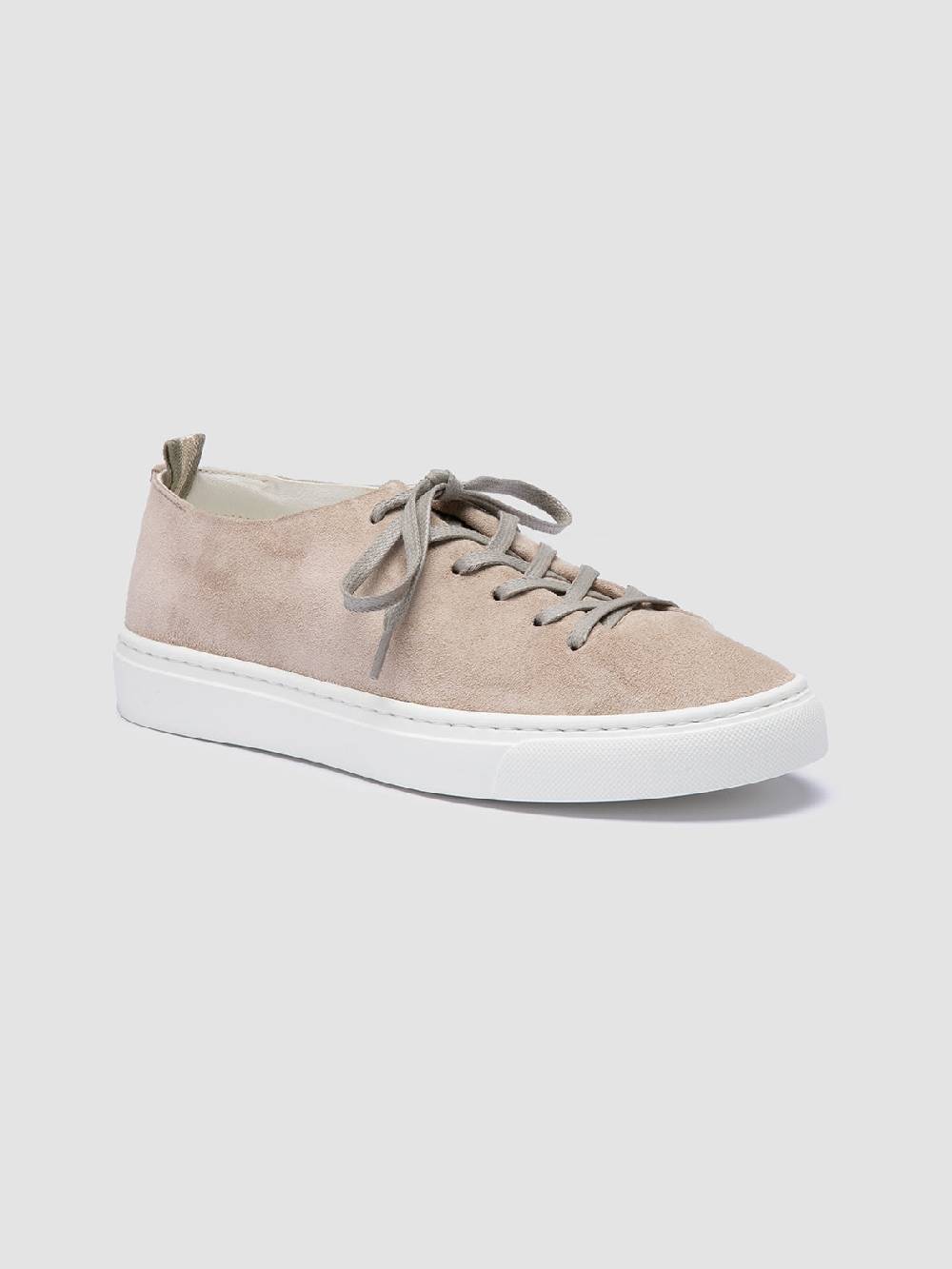 Officine Creative LEGGERA 100 Taupe Suede Low Top Sneakers Negozio