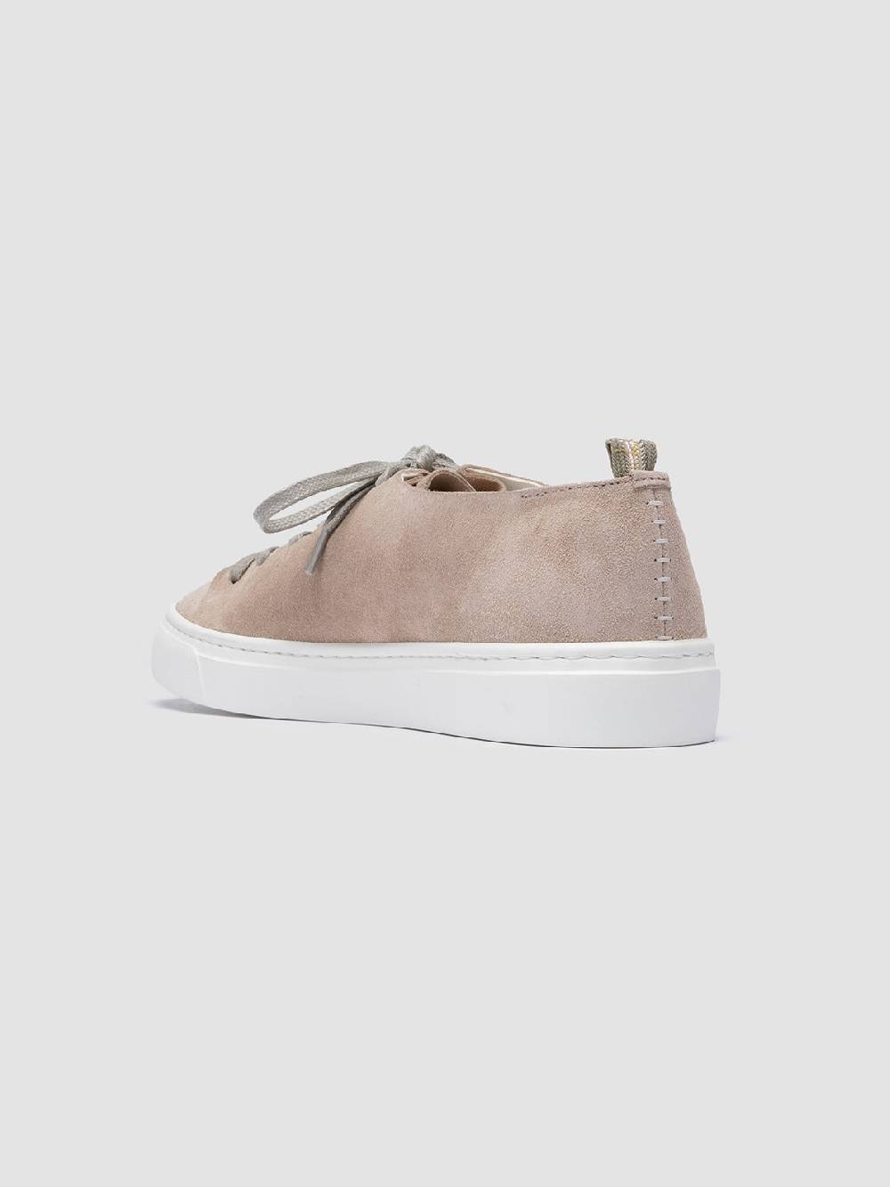 Officine Creative LEGGERA 100 Taupe Suede Low Top Sneakers Negozio