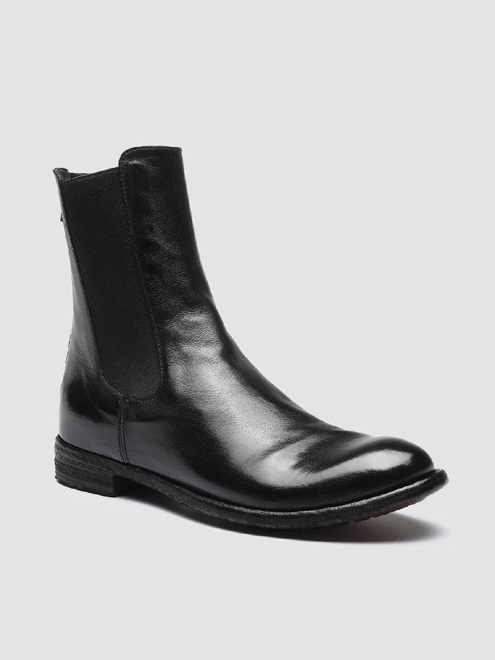 Officine Creative LEXIKON 073 Stivaletti Chelsea in Pelle Nera 2025