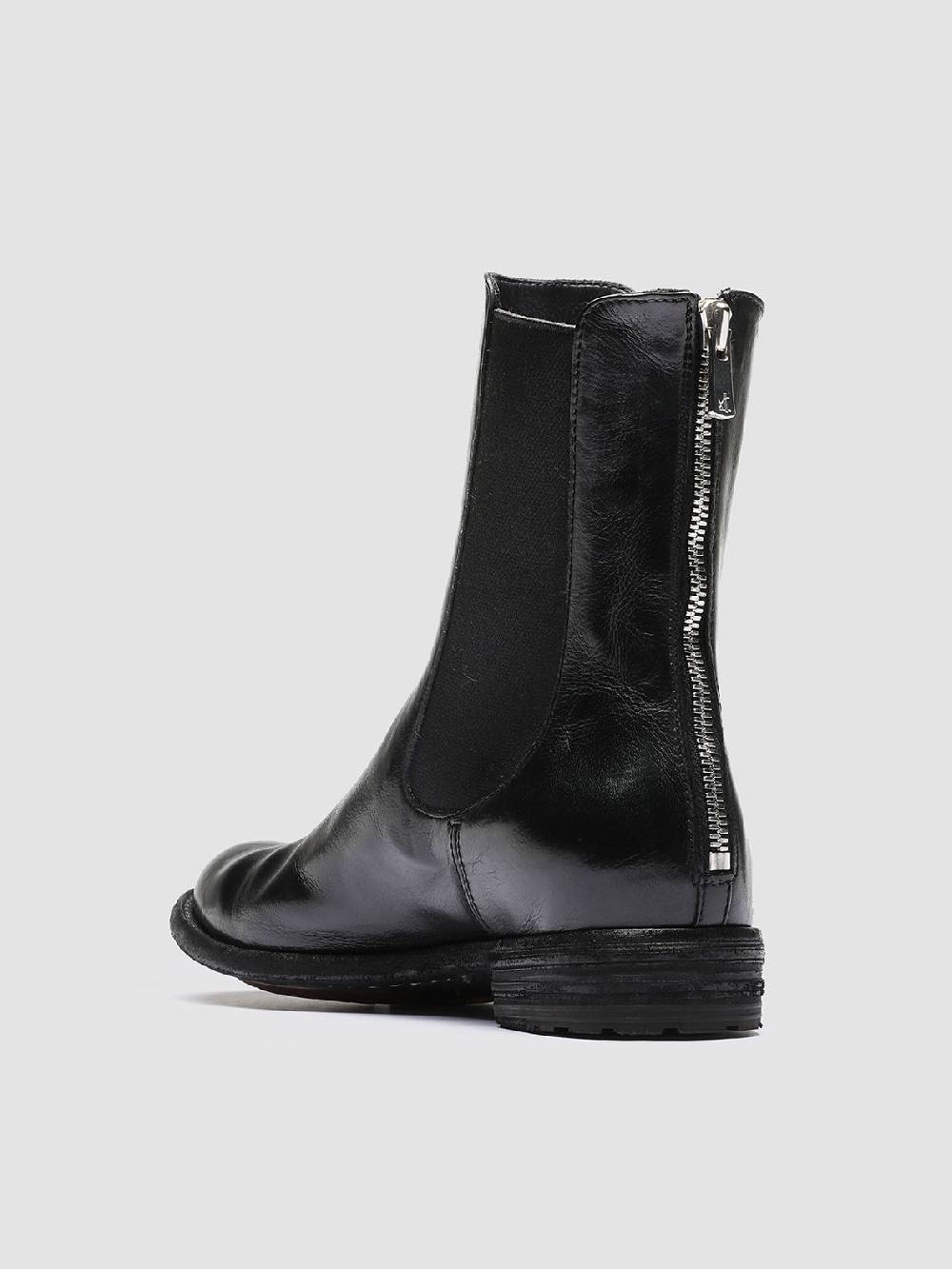 Officine Creative LEXIKON 073 Stivaletti Chelsea in Pelle Nera 2025