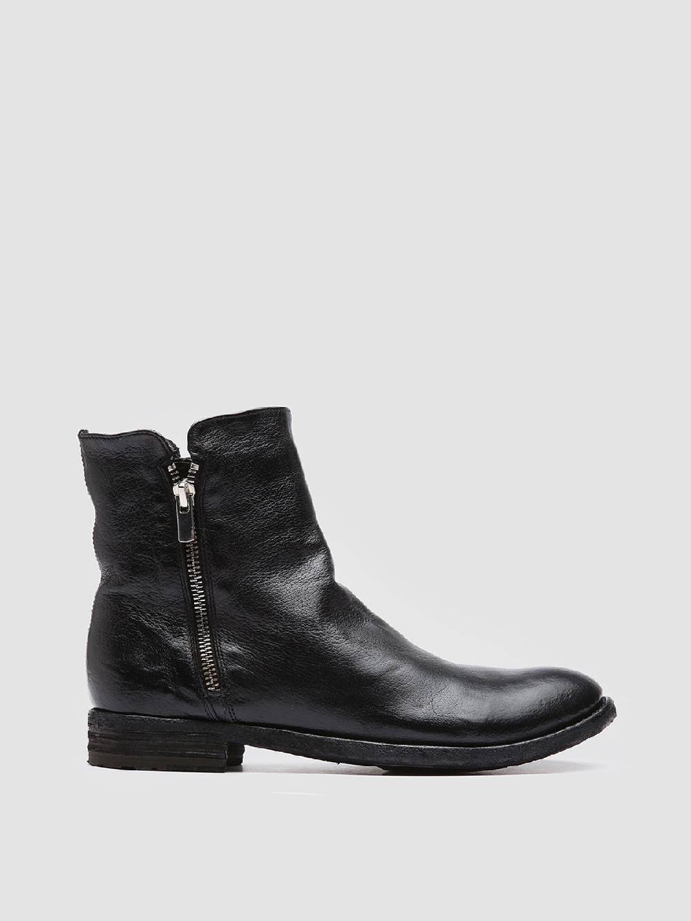 Officine Creative LEXIKON 097 Stivaletti in Pelle Nera