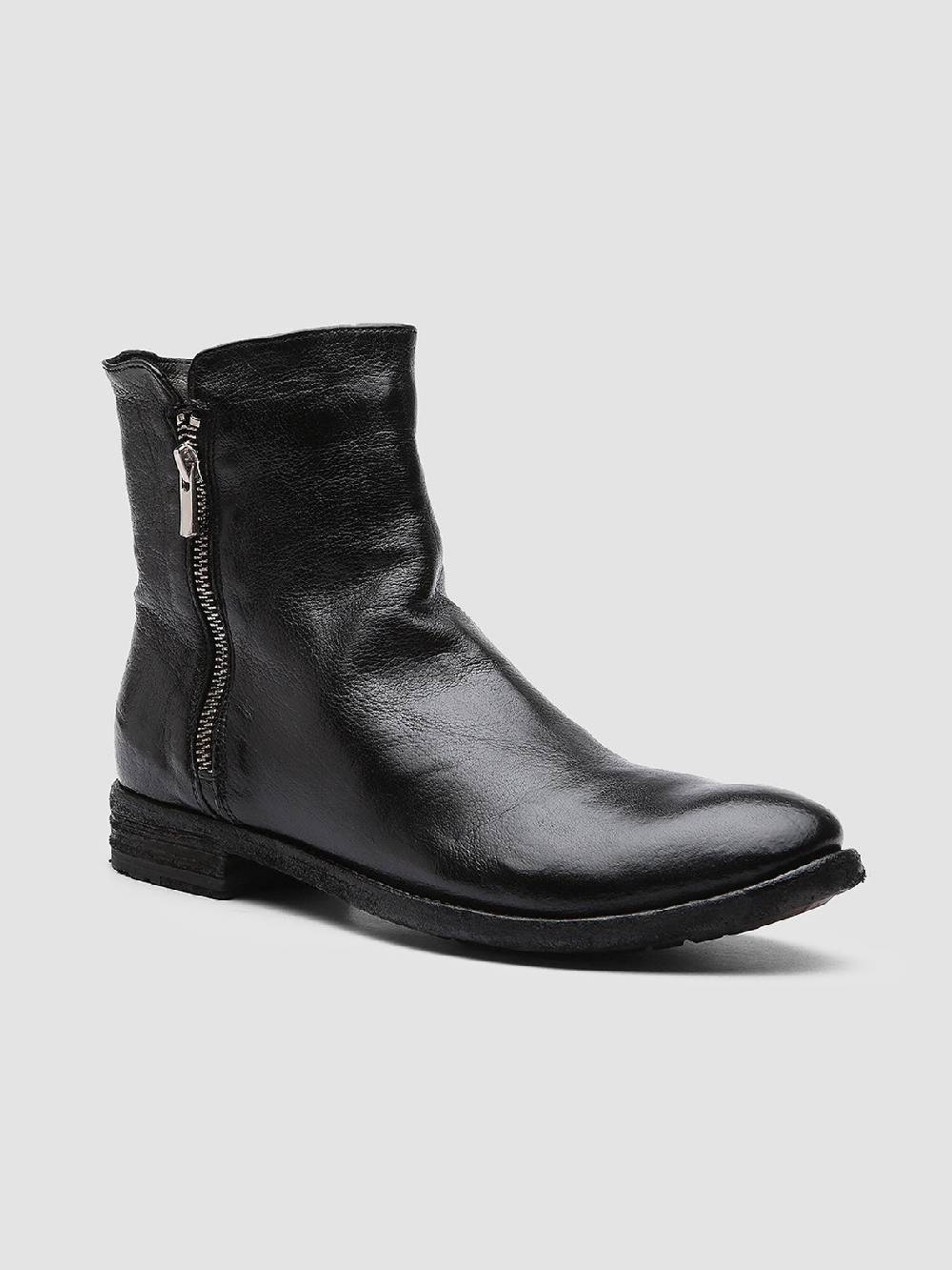 Officine Creative LEXIKON 097 Stivaletti in Pelle Nera Italia