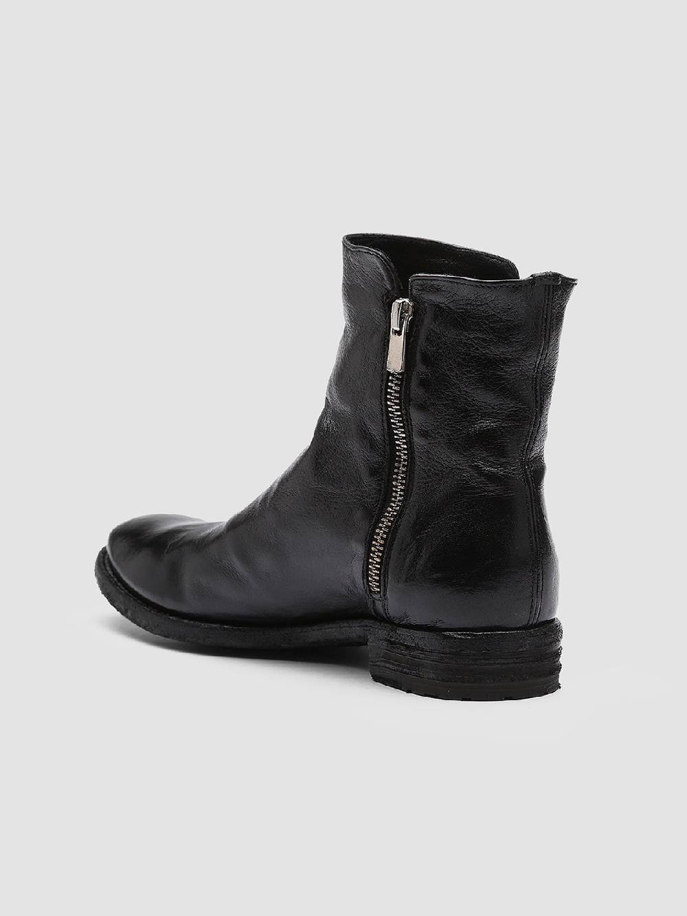 Officine Creative LEXIKON 097 Stivaletti in Pelle Nera Italia