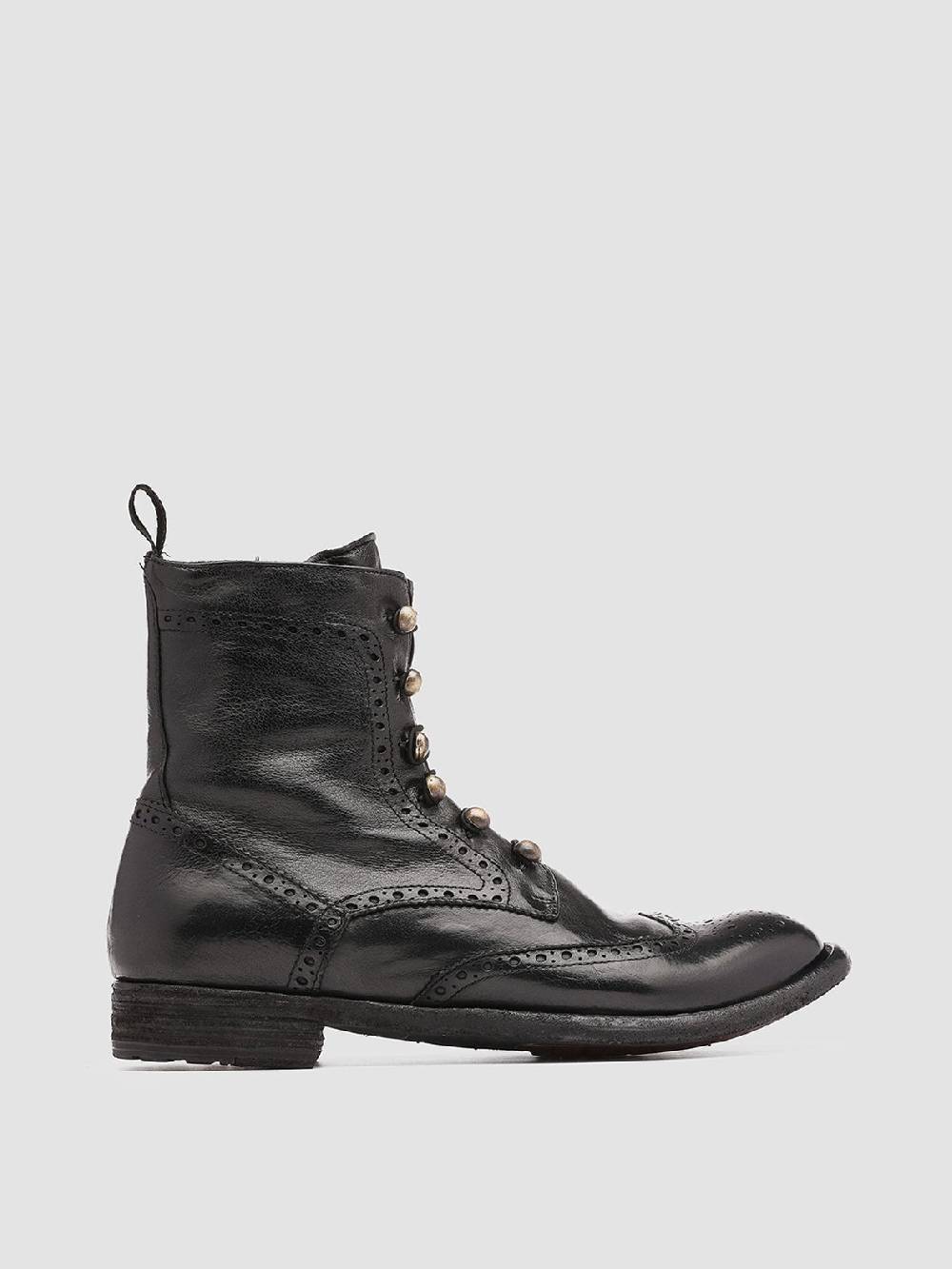 Officine Creative LEXIKON 131 Stivaletti in Pelle Nera