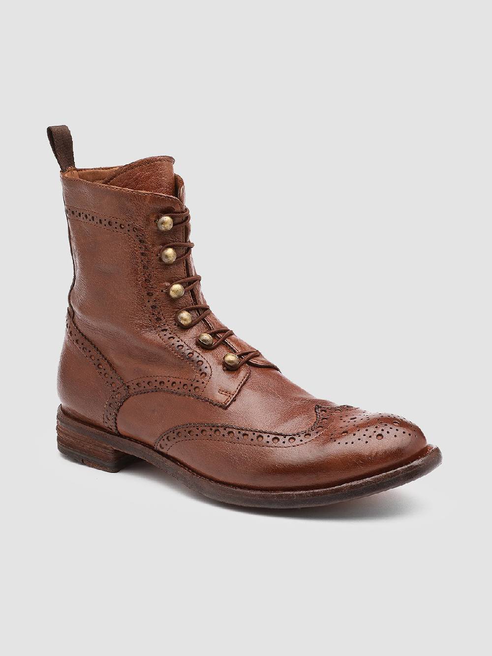 Officine Creative LEXIKON 131 Stivaletti in Pelle Marrone Vendita