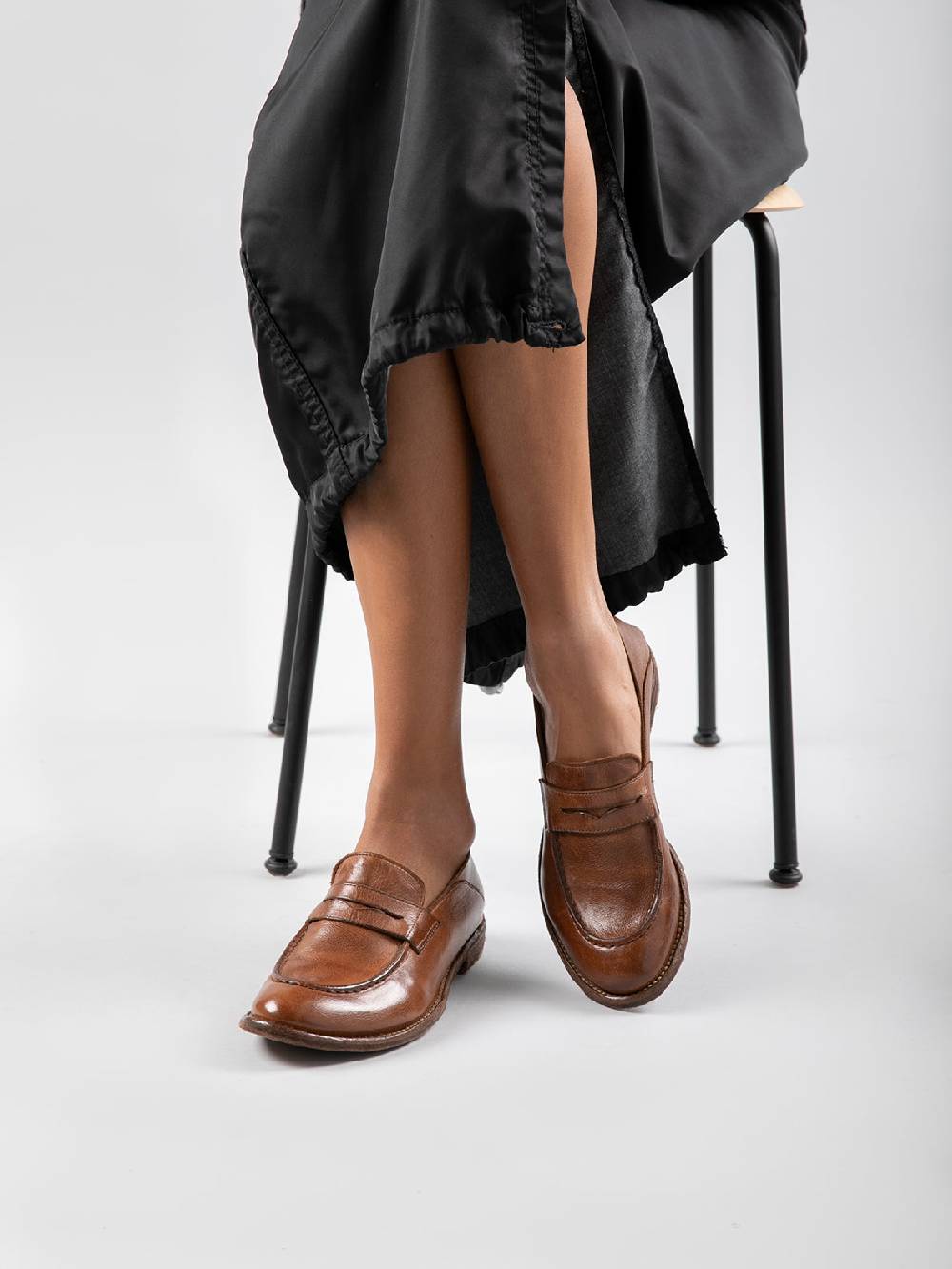 Officine Creative LEXIKON 516 Mocassini in Pelle Nera Qualità Garantita