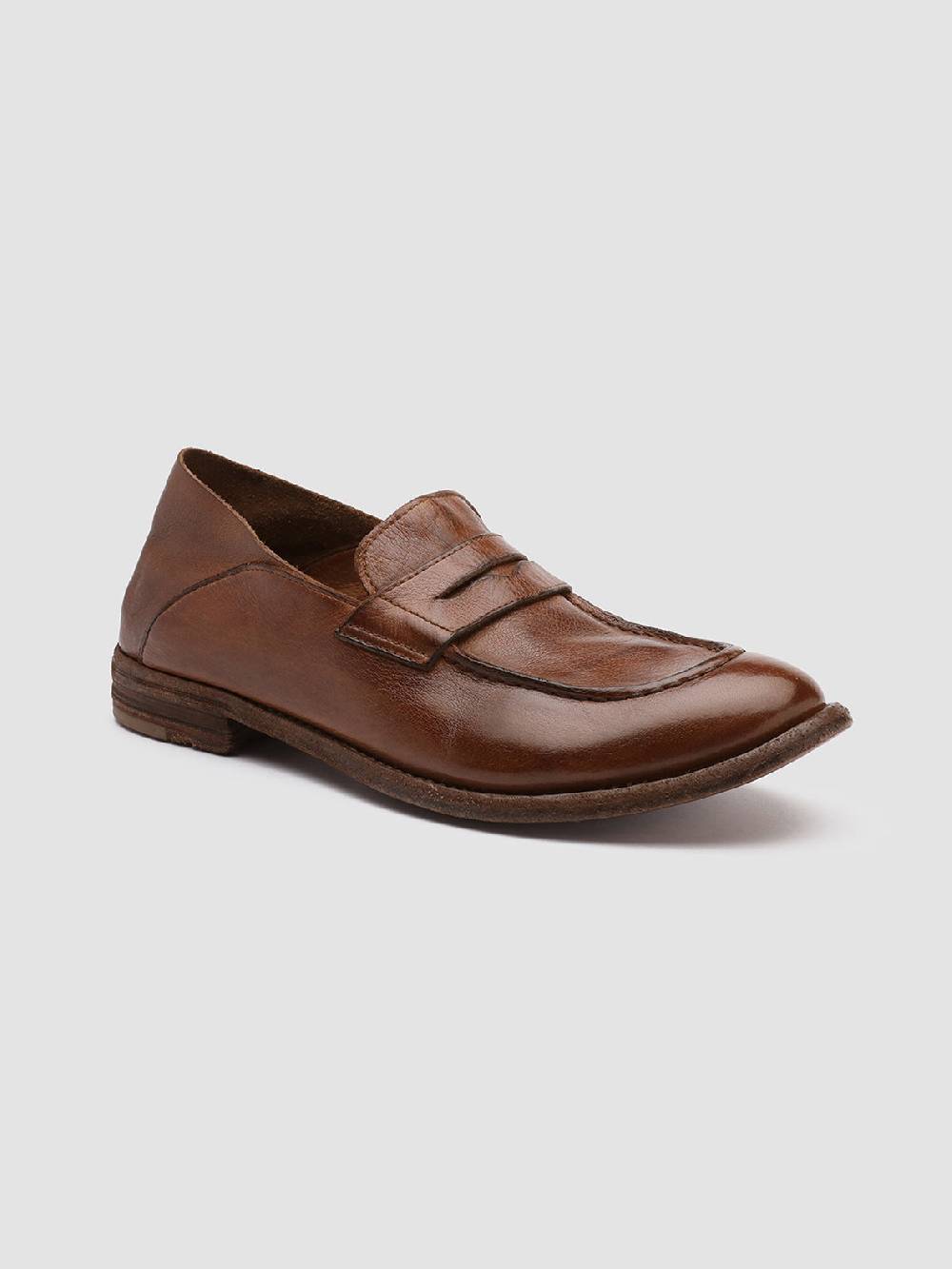 Officine Creative LEXIKON 516 Mocassini in Pelle Marrone Negozi Online