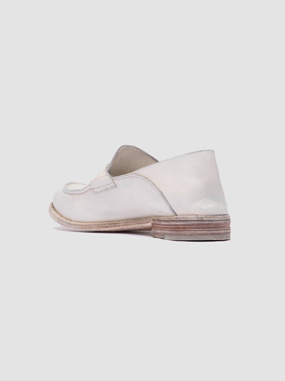 Officine Creative LEXIKON 516 White Leather Loafers Promozione Limitata