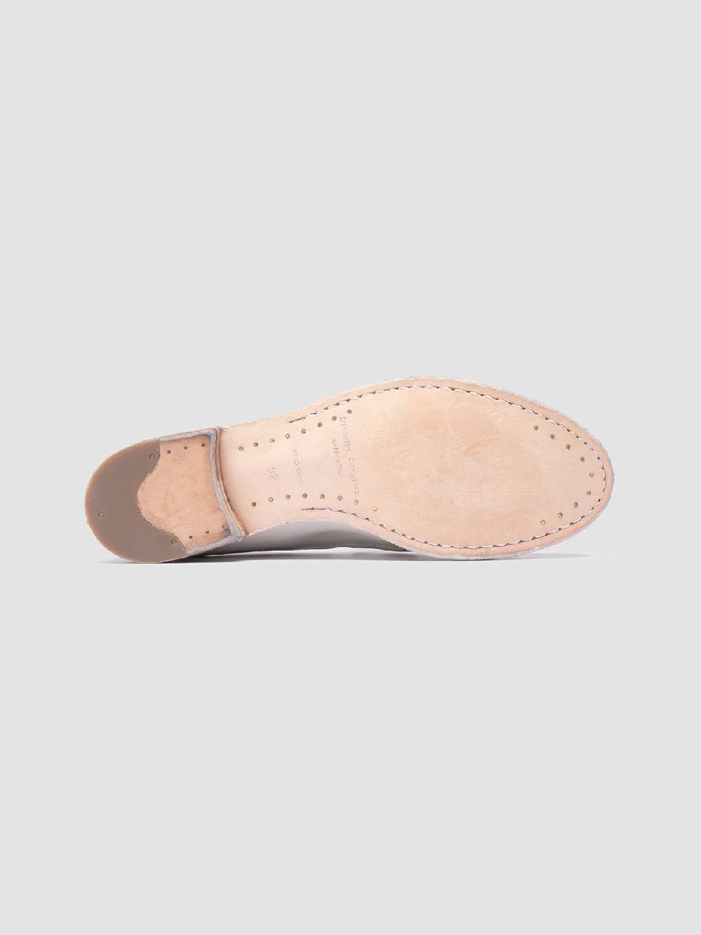 Officine Creative LEXIKON 516 White Leather Loafers Promozione Limitata