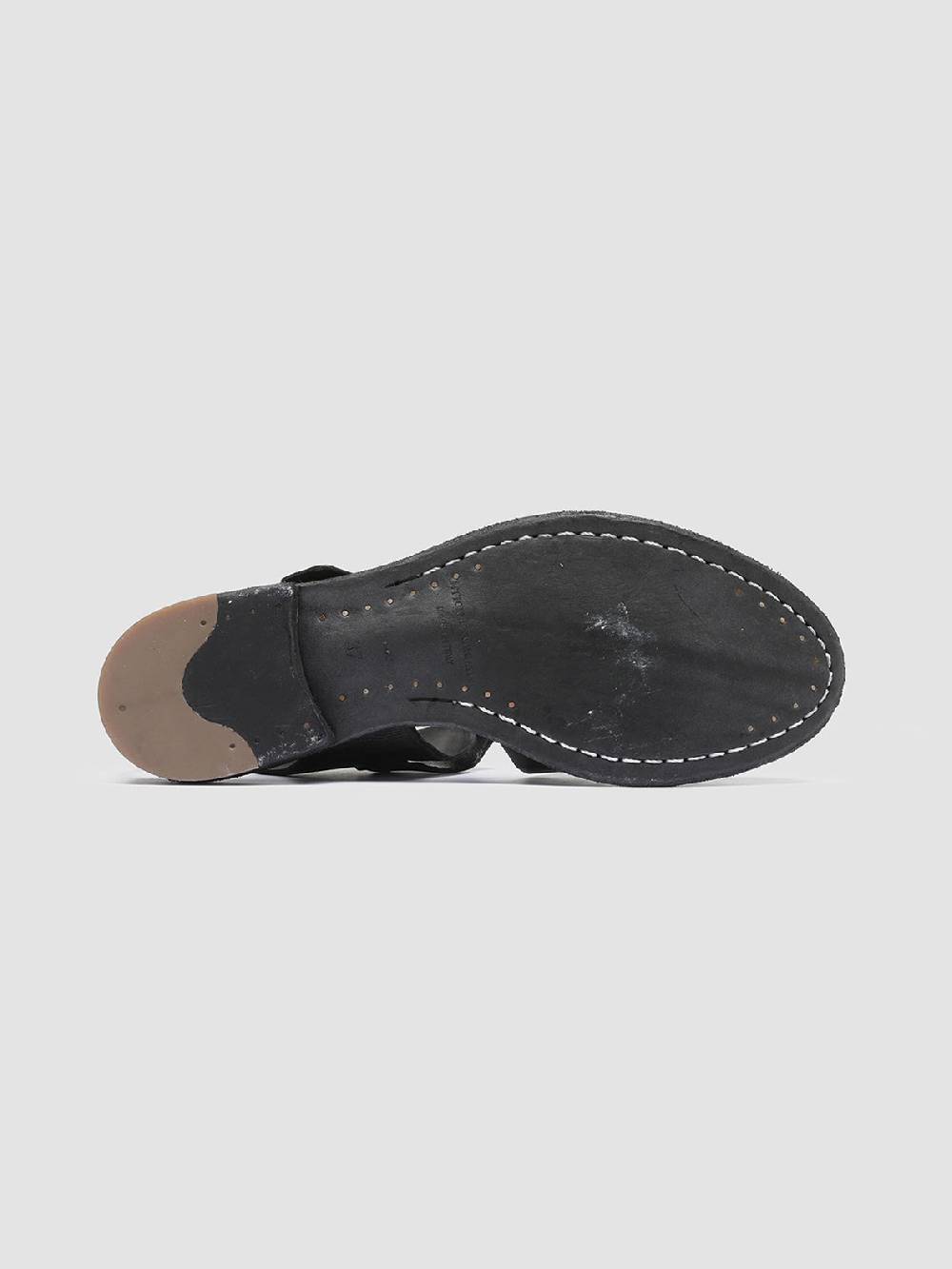 Officine Creative LEXIKON 536 Sandali in Pelle Nera Fino Al -60%