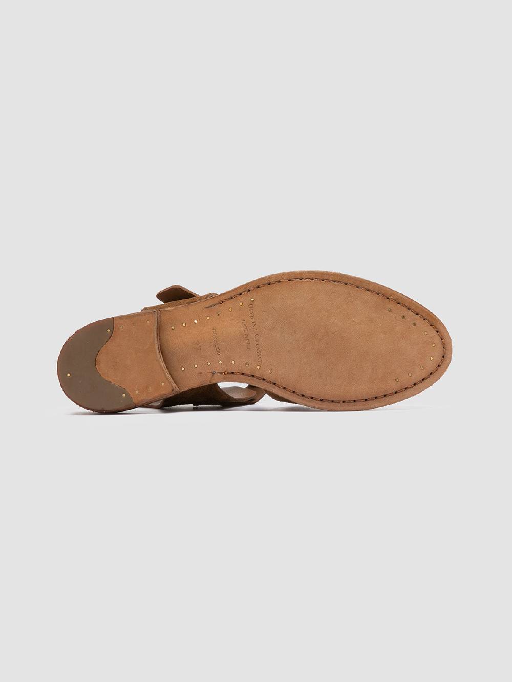 Officine Creative LEXIKON 536 Sandali in Pelle Scamosciata Marrone Shopping Online