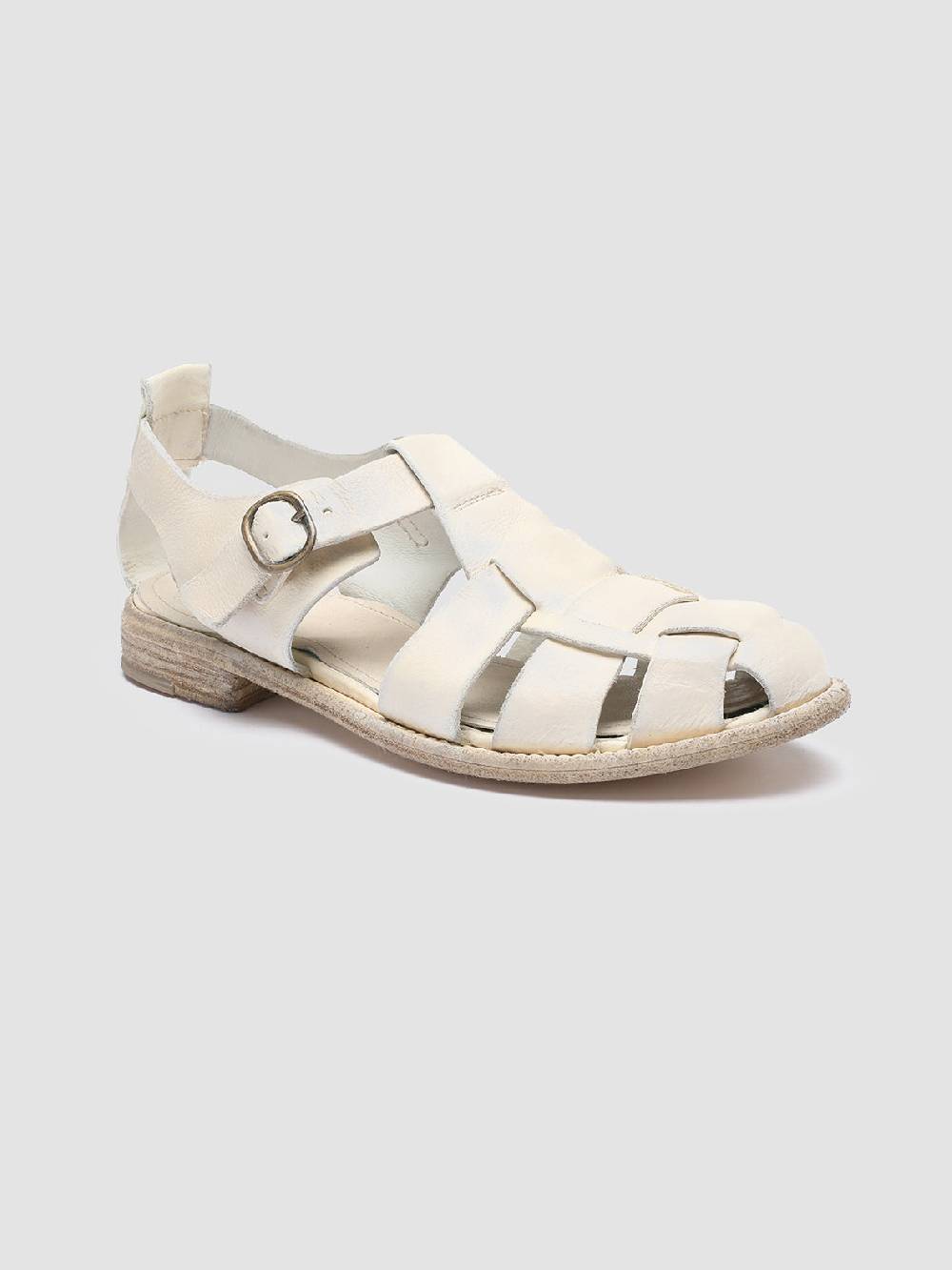 Officine Creative LEXIKON 536 Sandali in Pelle Bianca Prezzo Ridotto