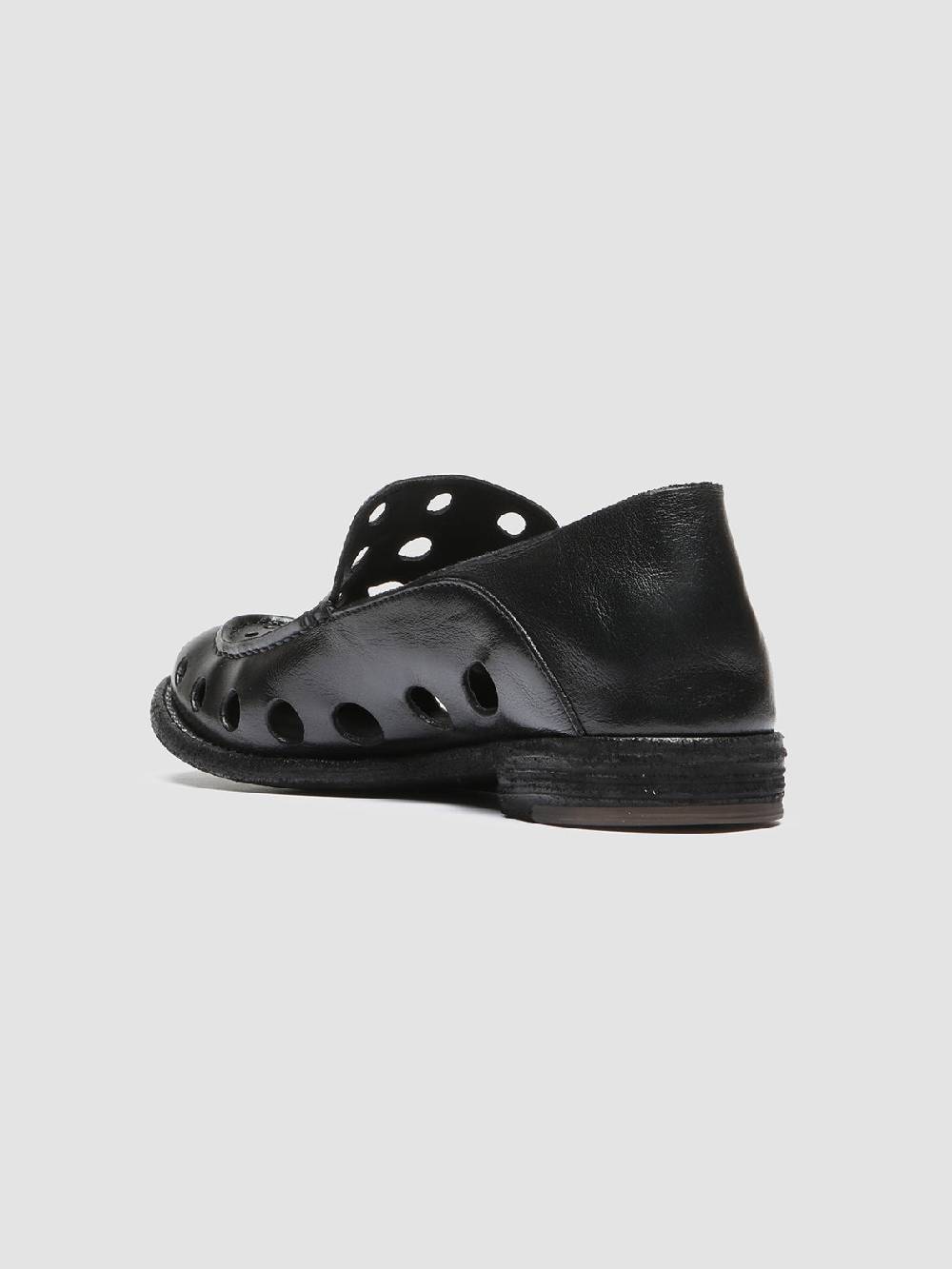 Officine Creative LEXIKON 542 Mocassini in Pelle Nera Sottocosto