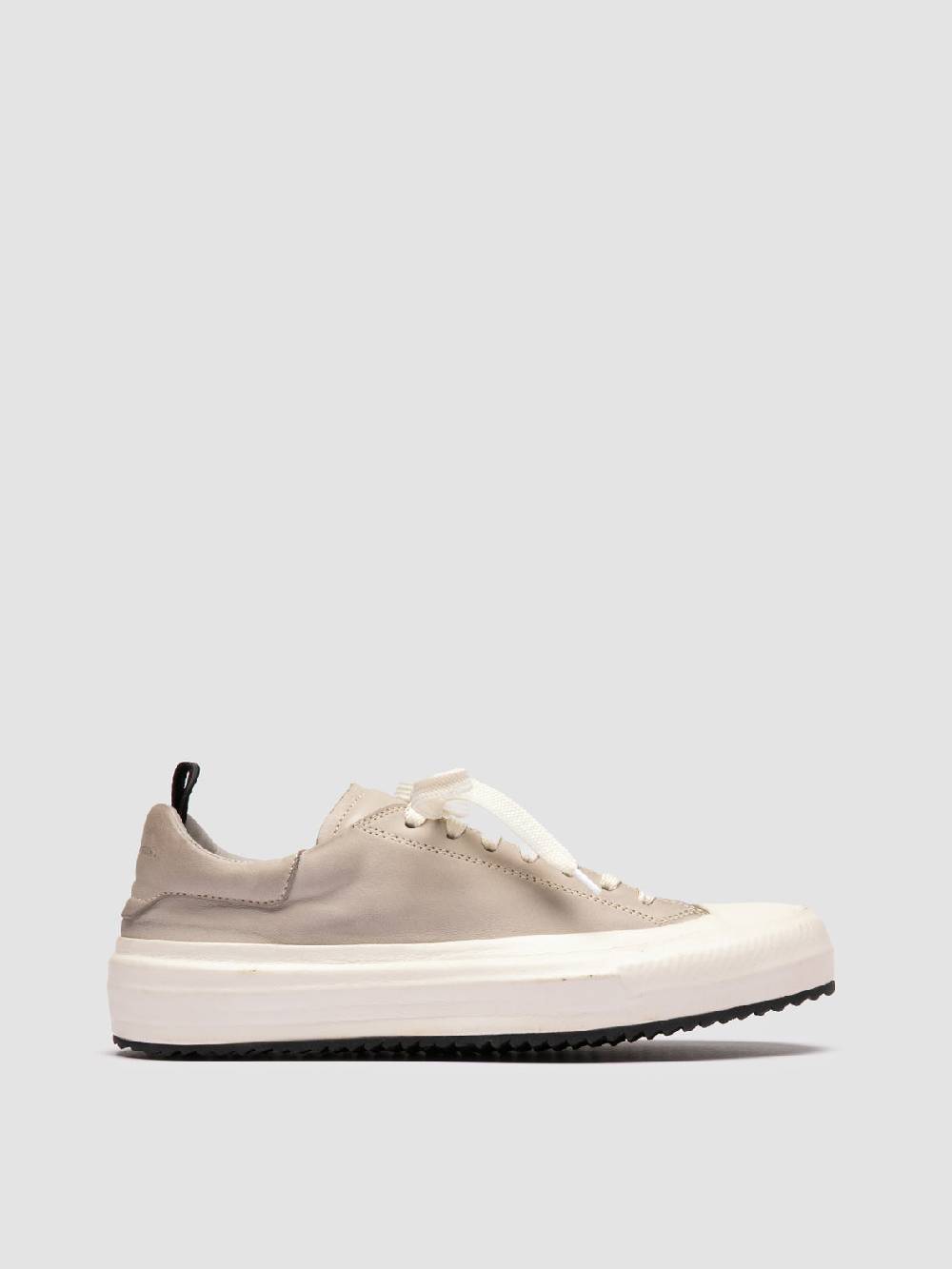 Officine Creative MES DD 101 Sneaker Basse in Pelle Grigia