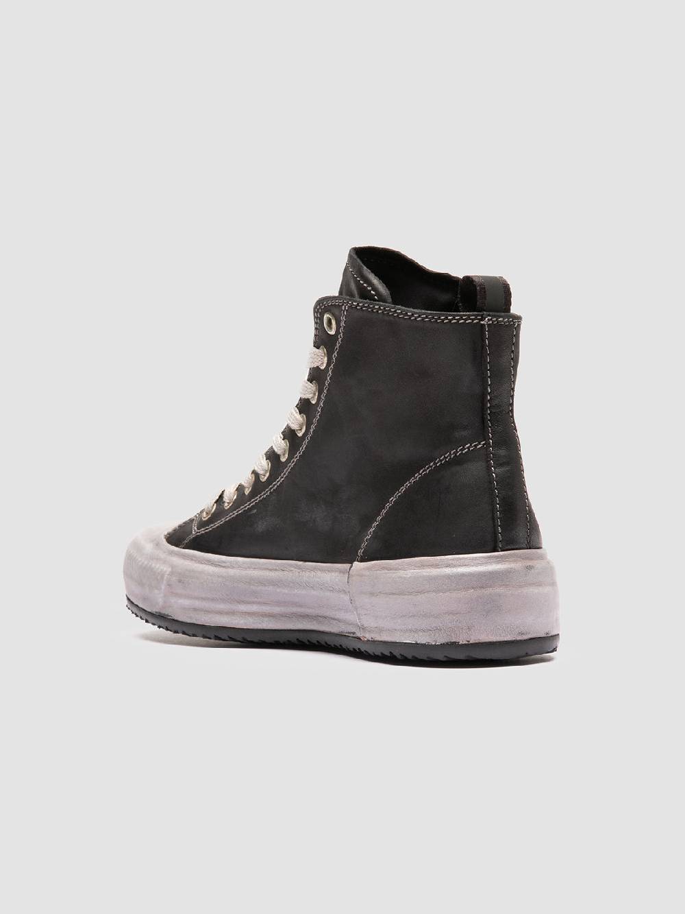 Officine Creative MES DD 102 Sneaker Alte in Pelle Nera Offerta