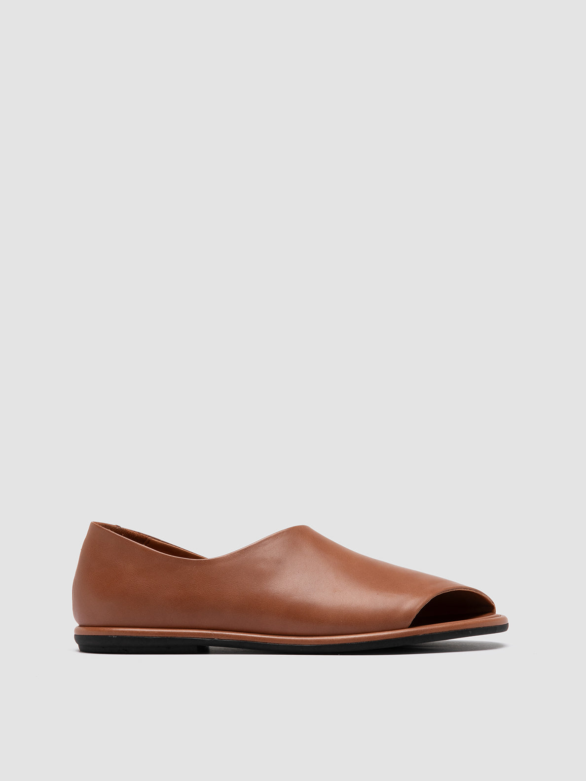 Officine Creative MIENNE 102 Scarpe Peep Toe in Pelle Marrone