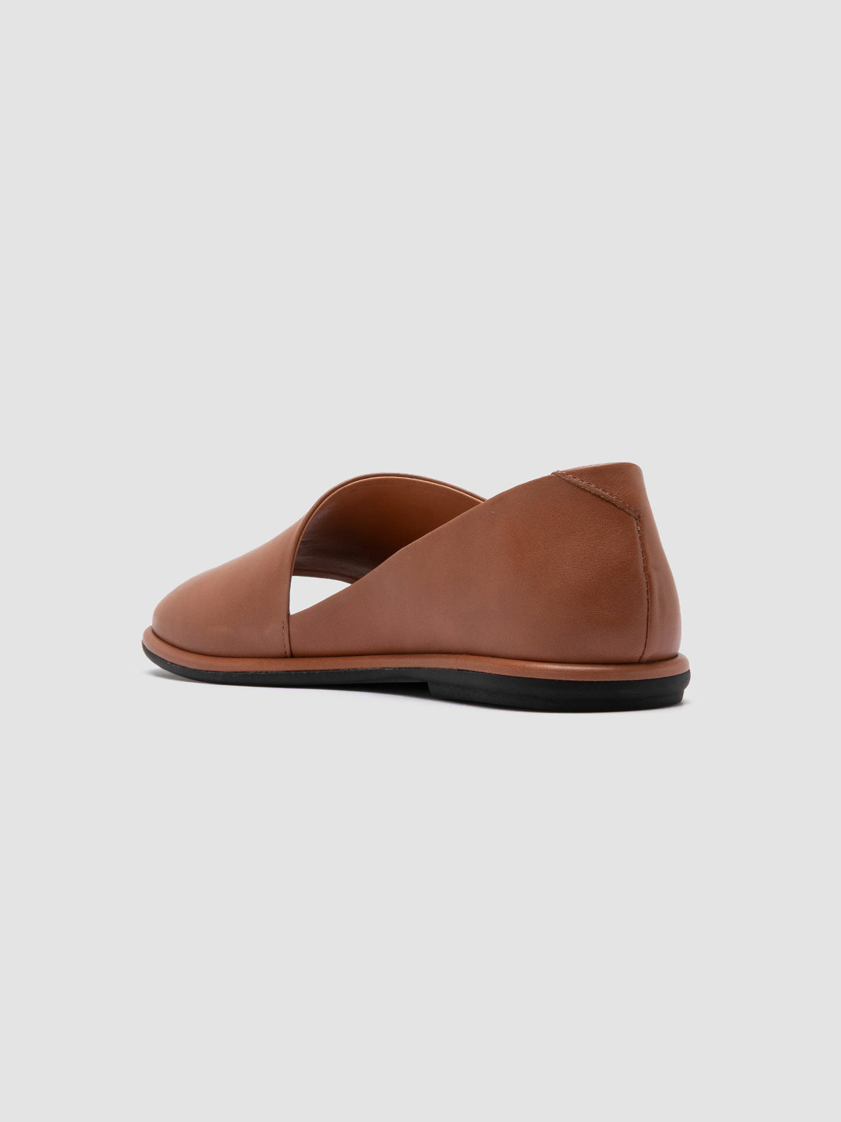 Officine Creative MIENNE 102 Scarpe Peep Toe in Pelle Marrone In Vendita