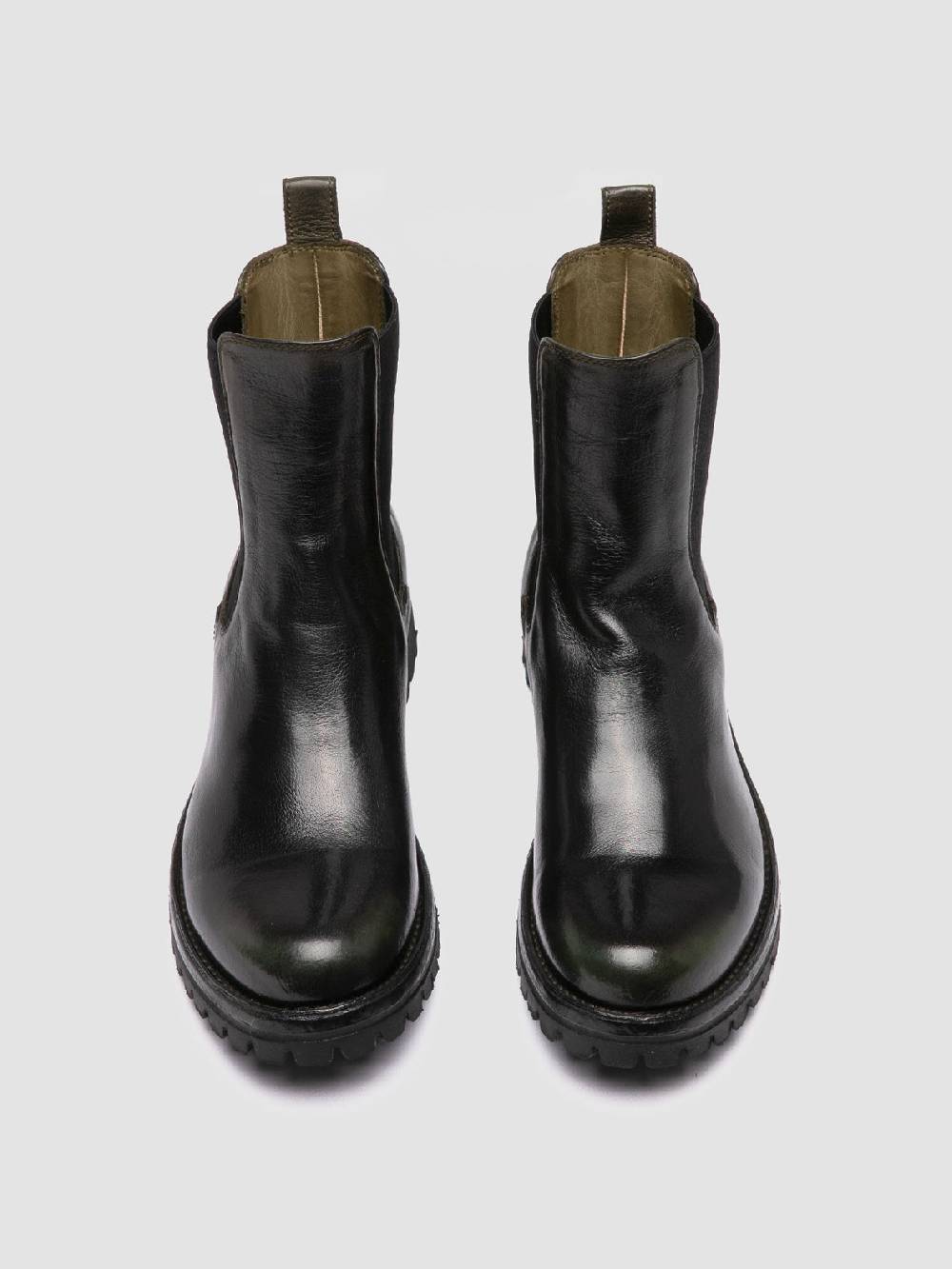 Officine Creative LORAINE 004 Stivaletti Chelsea in Pelle Nera Vendita Calda