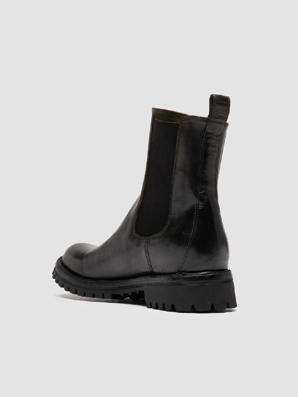 Officine Creative LORAINE 004 Stivaletti Chelsea in Pelle Nera Vendita Calda