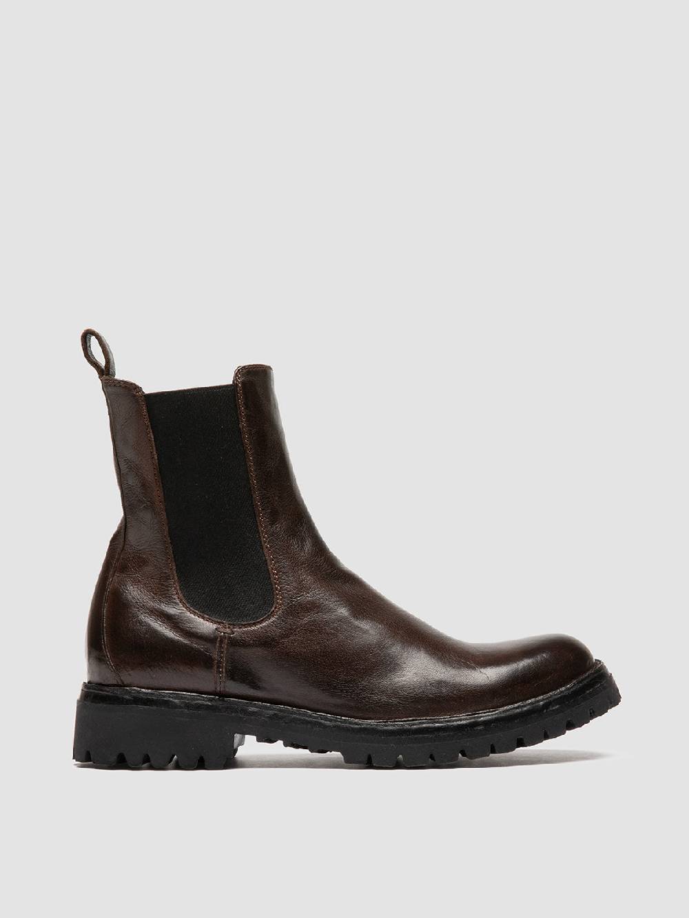 Officine Creative LORAINE 004 Stivaletti Chelsea in Pelle Marrone