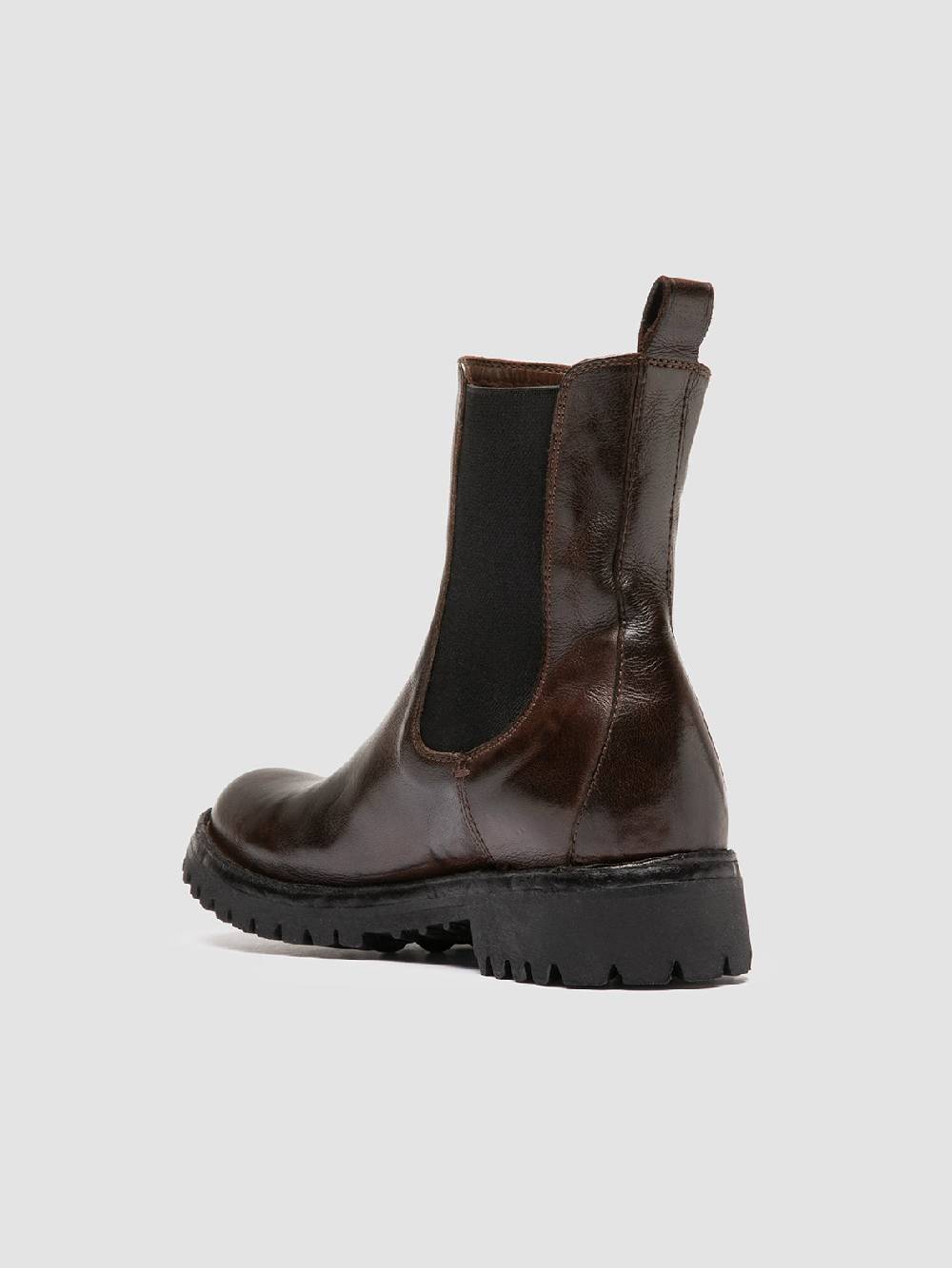 Officine Creative LORAINE 004 Stivaletti Chelsea in Pelle Marrone Vendita Economica