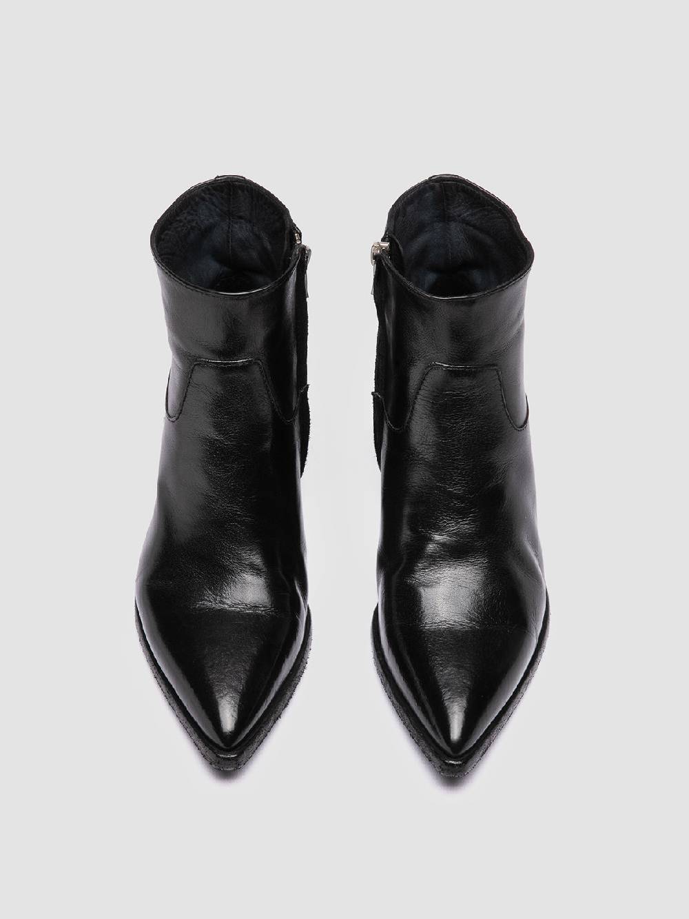 Officine Creative NOELIE DD 102 Stivali con Zip in Pelle Nera Vendite Flash