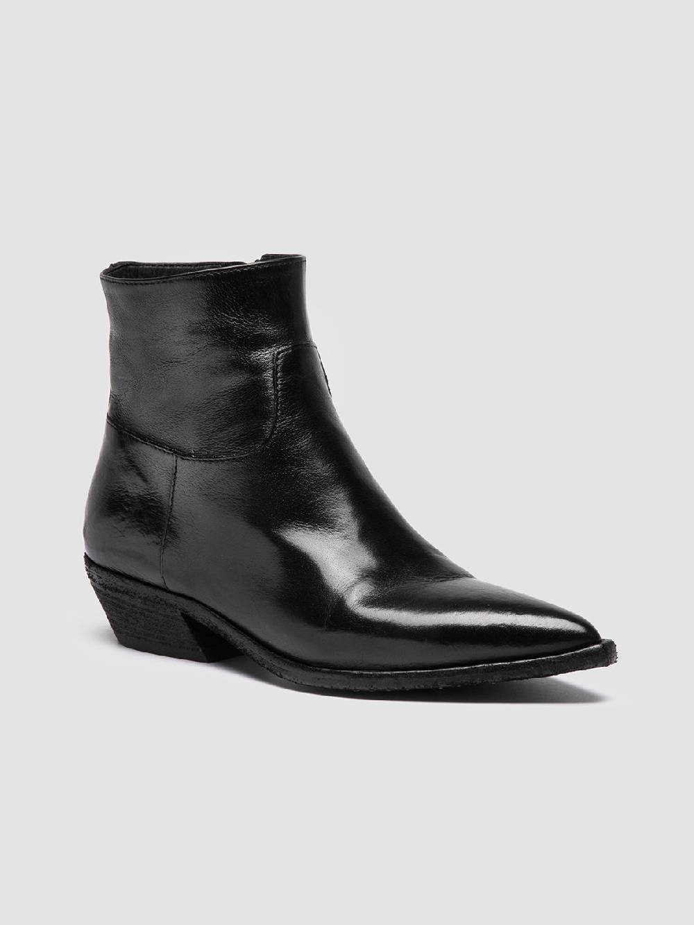 Officine Creative NOELIE DD 102 Stivali con Zip in Pelle Nera Vendite Flash