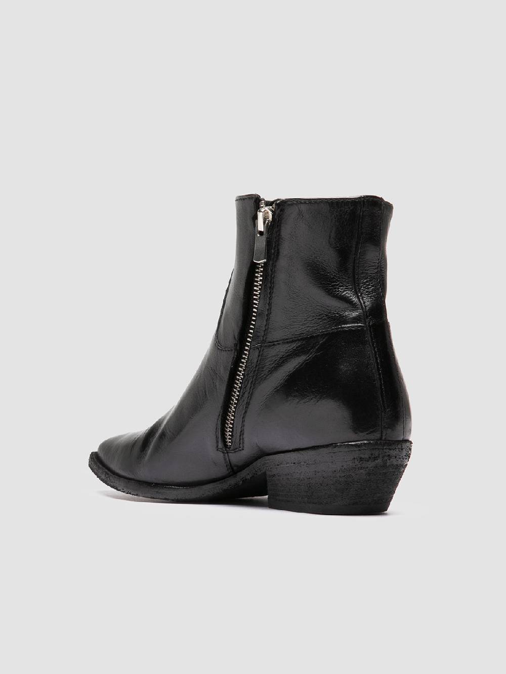 Officine Creative NOELIE DD 102 Stivali con Zip in Pelle Nera Vendite Flash