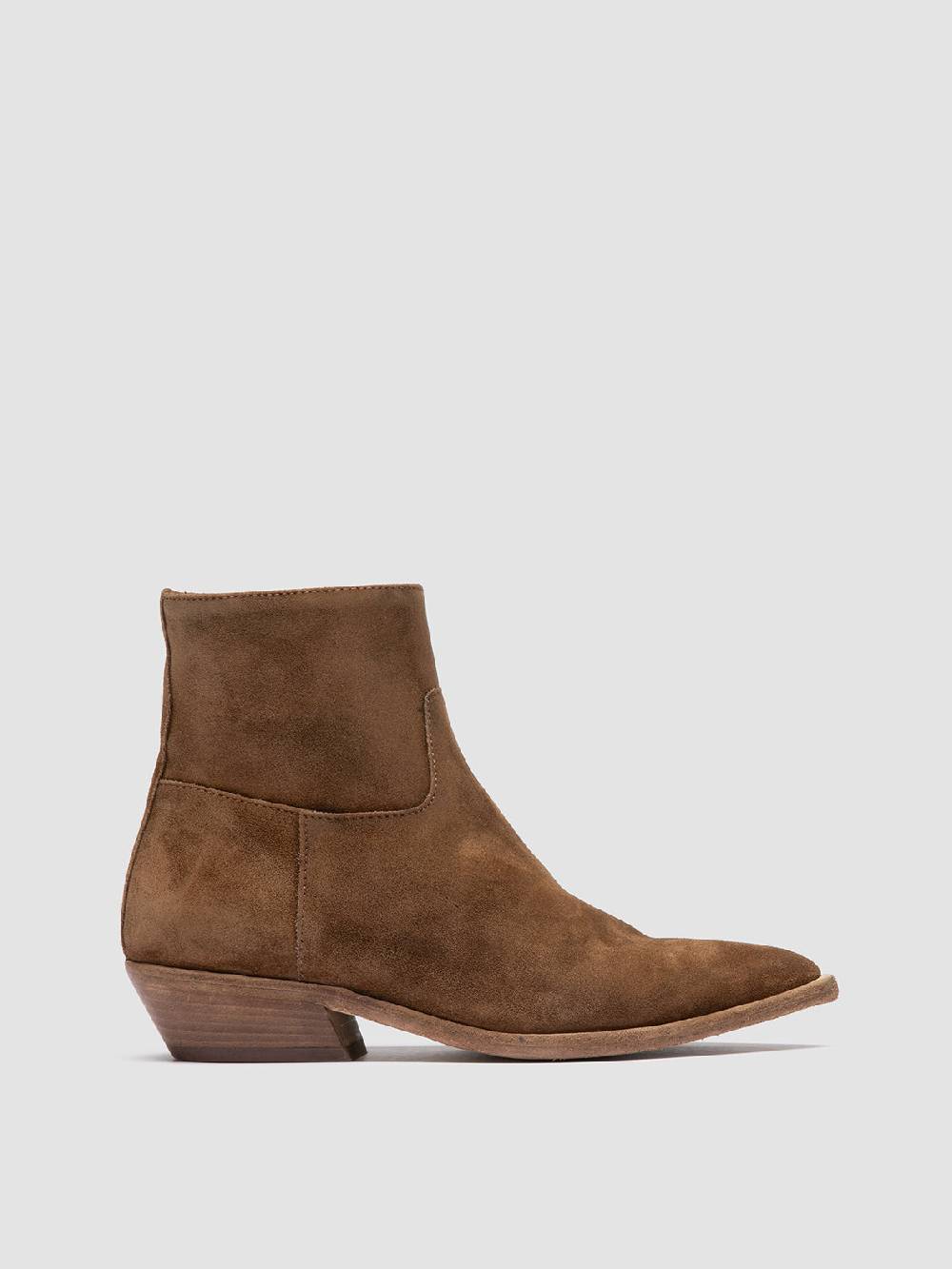 Officine Creative NOELIE DD 102 Stivali con Zip in Pelle Scamosciata Marrone
