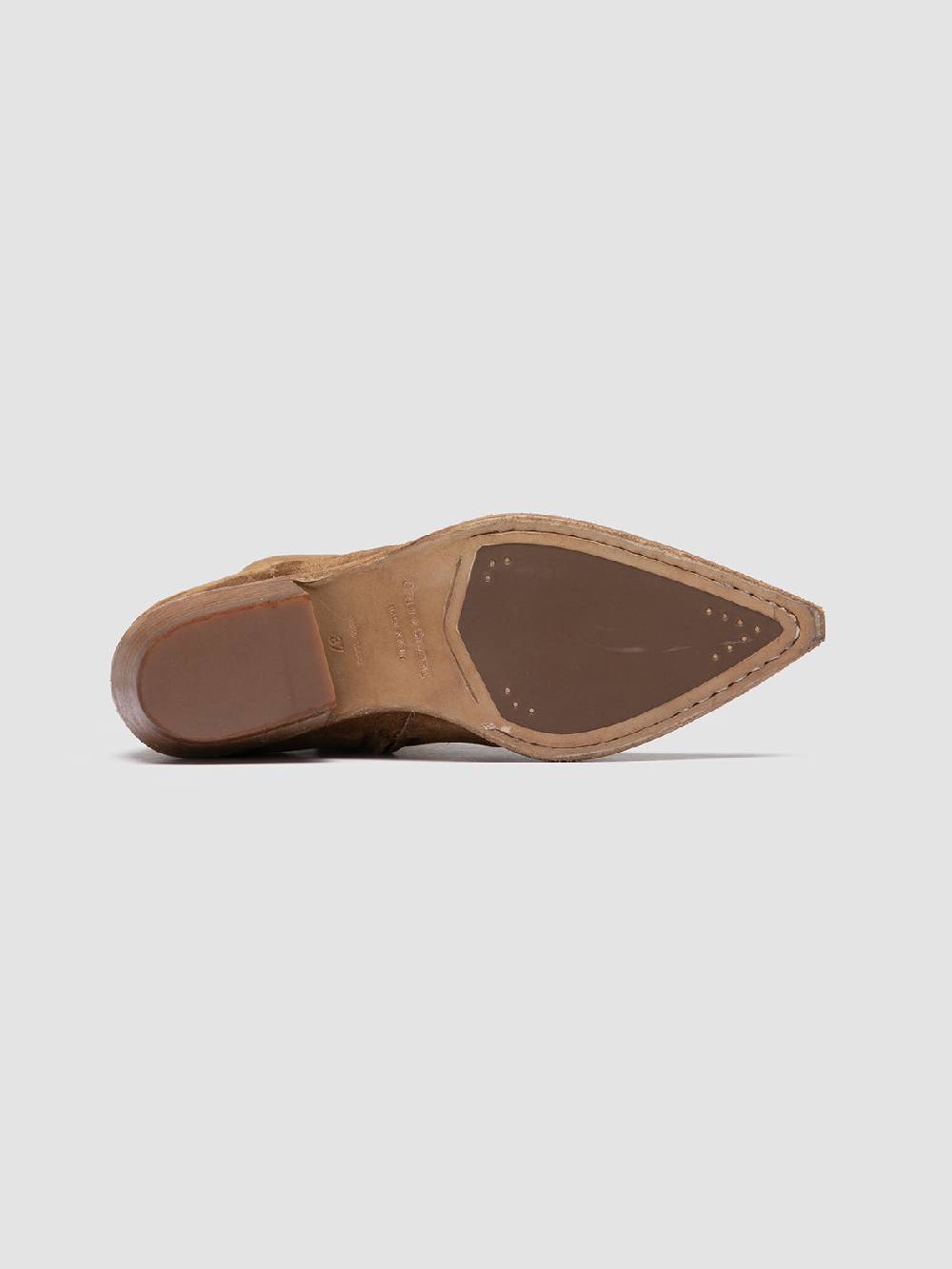 Officine Creative NOELIE DD 102 Stivali con Zip in Pelle Scamosciata Marrone Negozio