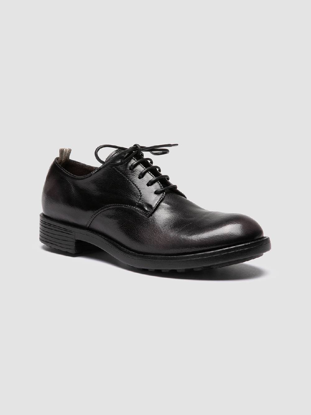 Officine Creative SERGEANT 101 Derby in Pelle Nera Nuova