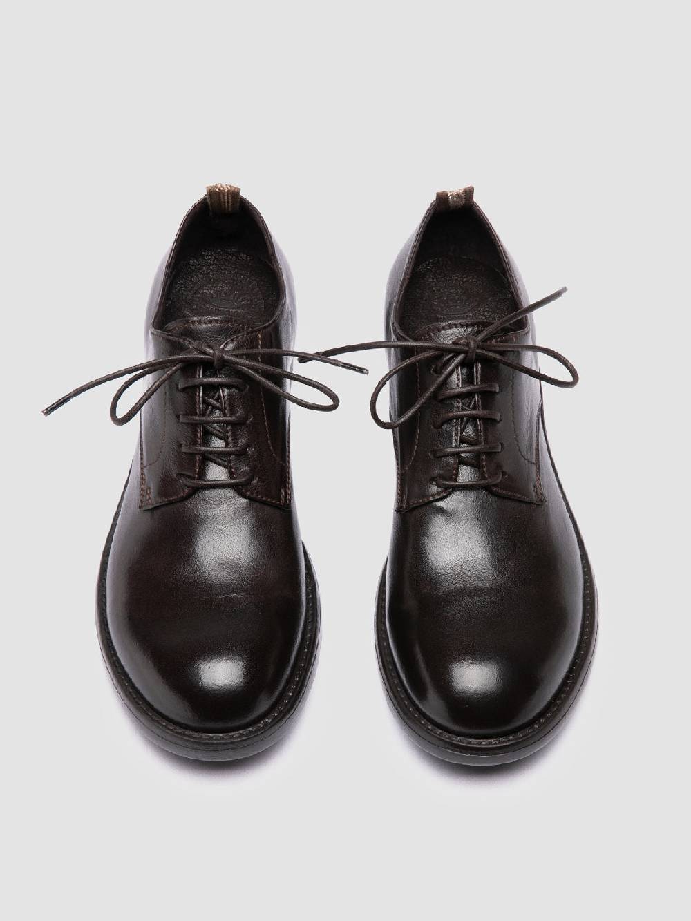 Officine Creative SERGEANT 101 Derby in Pelle Bordeaux Moda