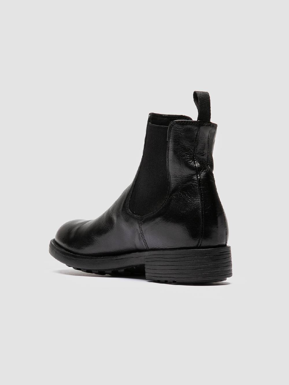 Officine Creative SERGEANT 102 Stivaletti Chelsea in Pelle Nera 2025