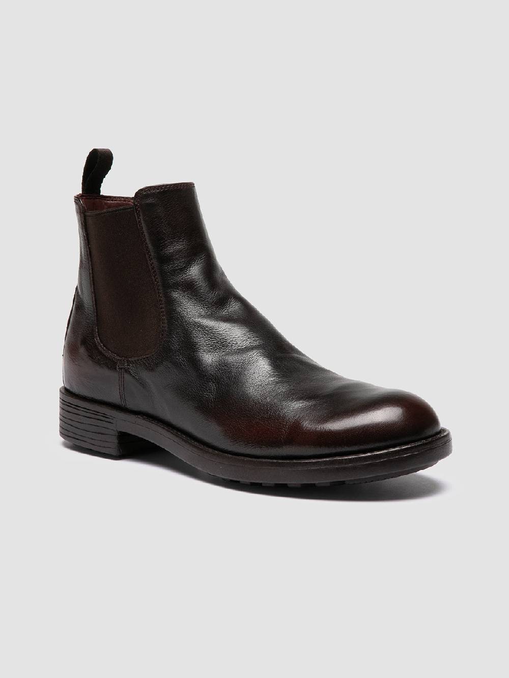 Officine Creative SERGEANT 102 Stivaletti Chelsea in Pelle Marrone Italy